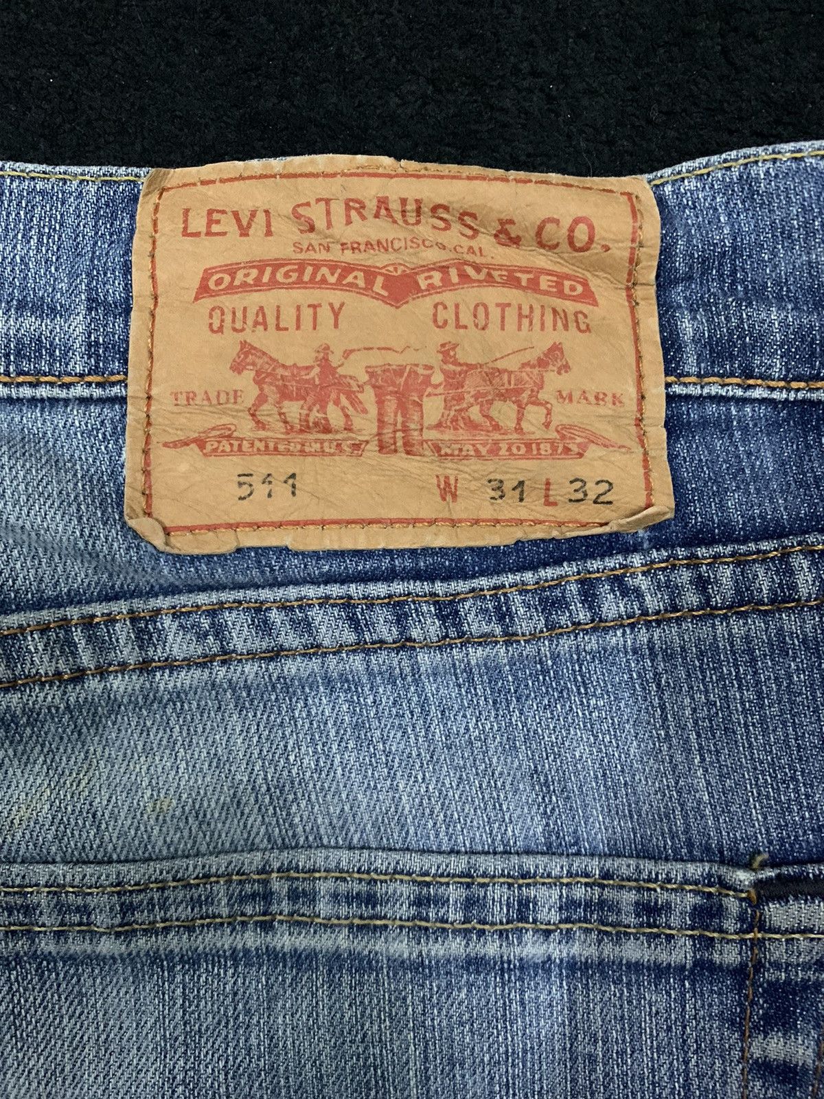 Levi's Vintage Clothing Vintage Y2K Levis 511 Blue Washed Distressed Grunge Jeans Size US 32 / EU 48 - 12 Thumbnail