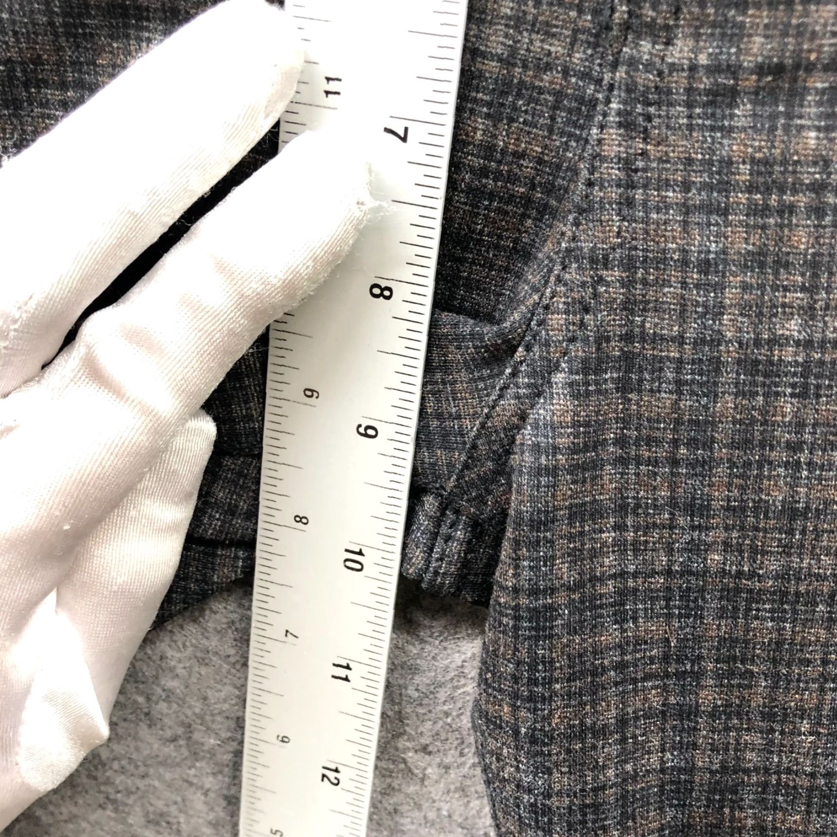 Vintage Liverpool Madonna Skinny Legging Pants Womens 4 Brown Plaid Trouser Size 27" / US 4 / IT 40 - 7 Thumbnail