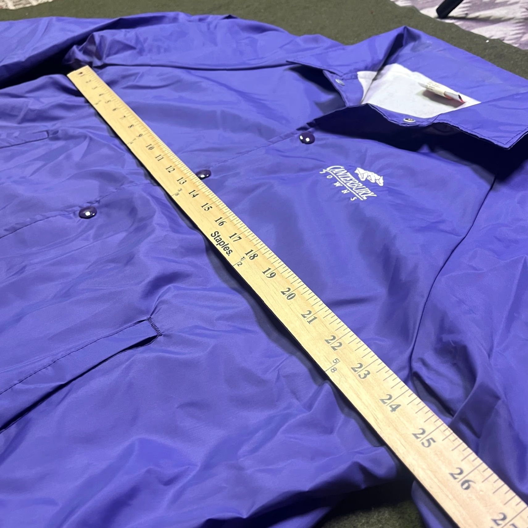 Vintage VINTAGE Canterbury Windbreaker Jacket Mens XL Purple US Made Down Horse Racing Size US XL / EU 56 / 4 - 4 Thumbnail