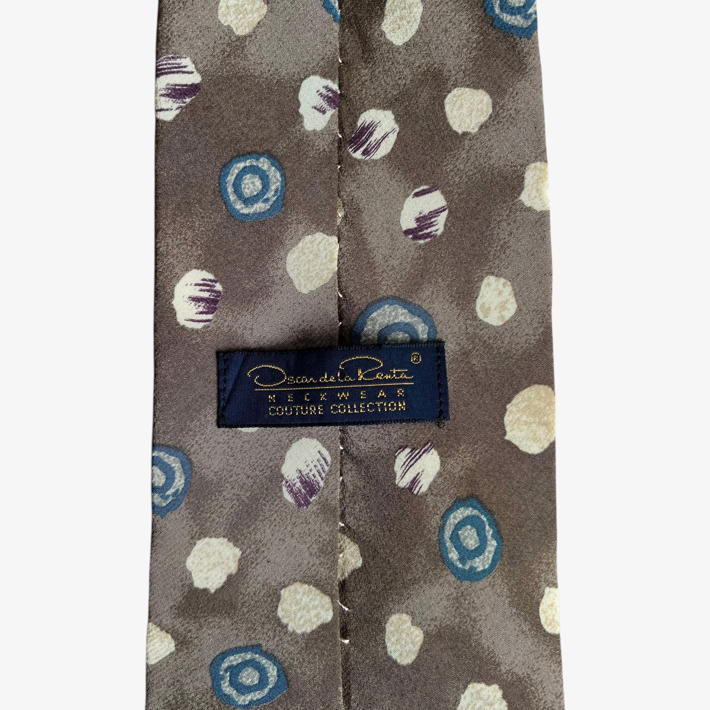 Oscar De La Renta Vintage 90s Oscar De La Renta Abstract Print Silk Tie Size ONE SIZE - 2 Thumbnail