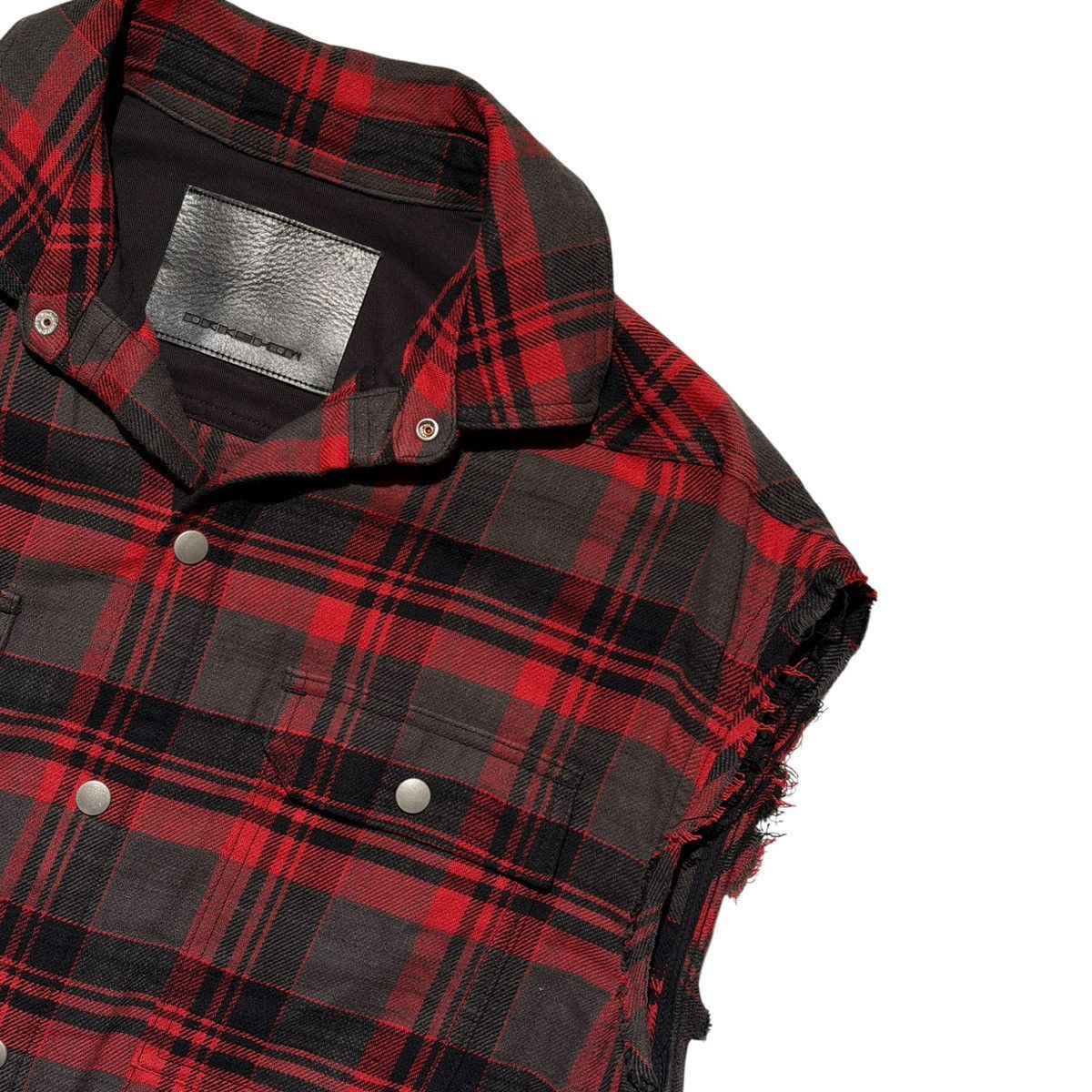 Rick Owens $1,070 Plaid oversized backstrap flannel Size US S / EU 44-46 / 1 - 2 Thumbnail