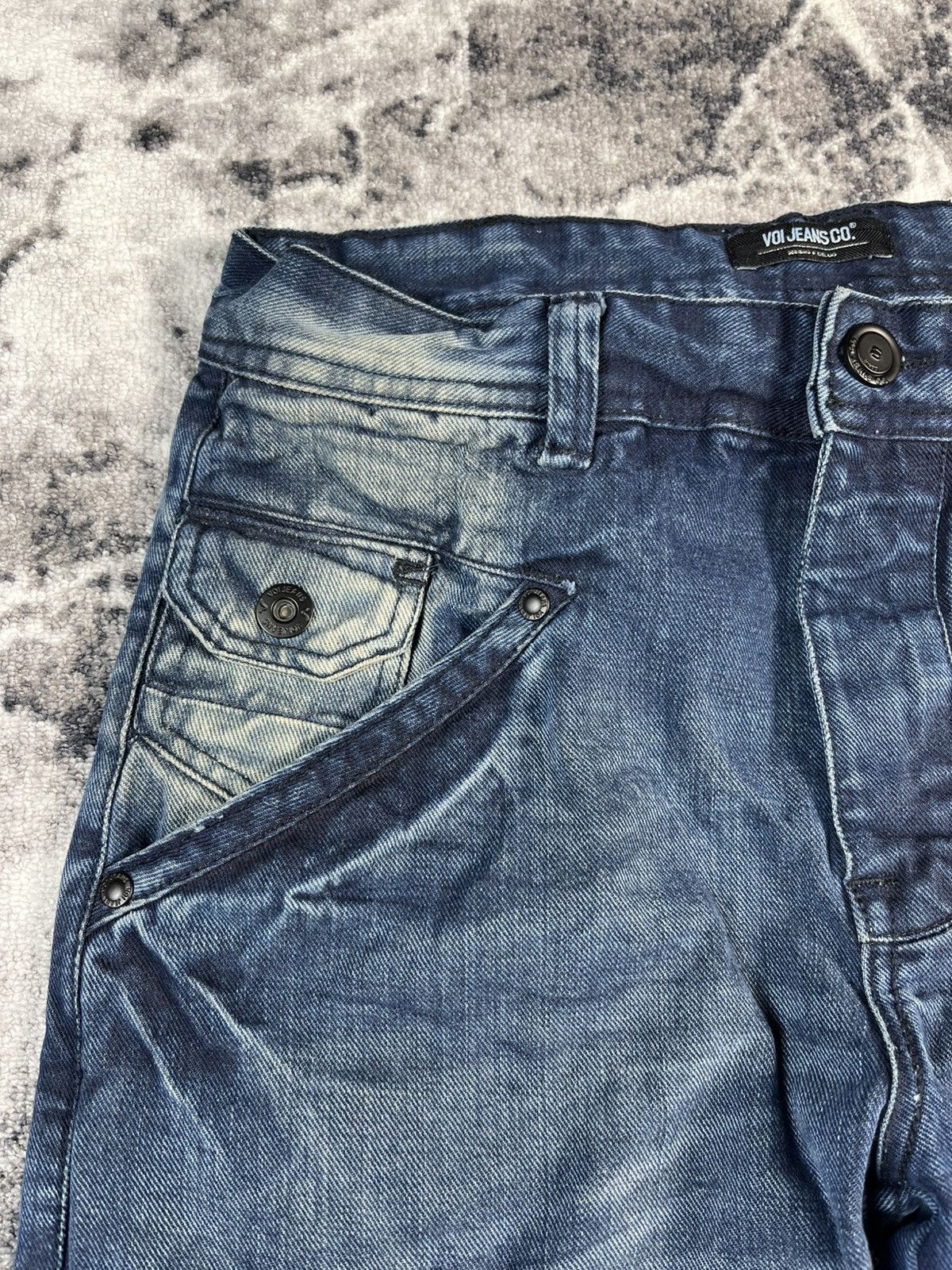 Voi Jeans Voi Jeans Distressed Cargo Denim Blue Y2K Fit Size US 30 / EU 46 - 6 Thumbnail