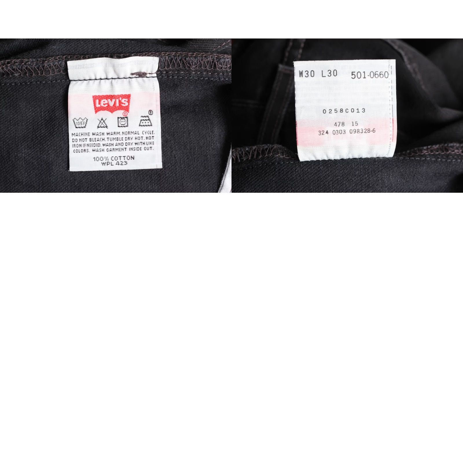 Levi's VINTAGE Levi's 501 Jeans Men 30x30 Regular Straight Denim Jeans Black Guatemala DZ7190 5-Pocket Mens Size US 30 / EU 46 - 8 Thumbnail