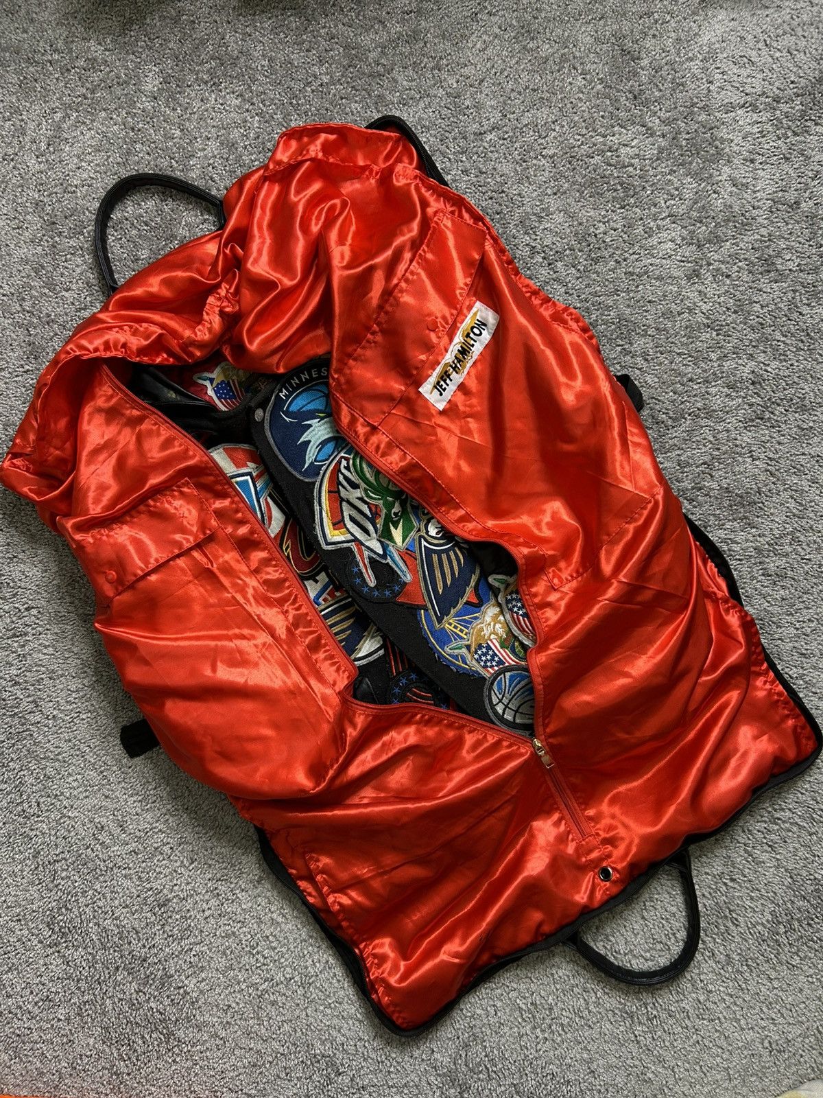 Jeff Hamilton Jeff Hamilton NBA Mega Patches Leather Wool Jacket AOP Rare Size US M / EU 48-50 / 2 - 17 Thumbnail