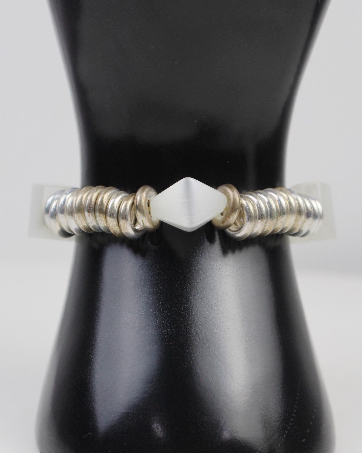 Japanese Brand 2000S JAPANESE MADE LUNA SILVER RINGS BRACELET Size ONE SIZE - 2 Thumbnail