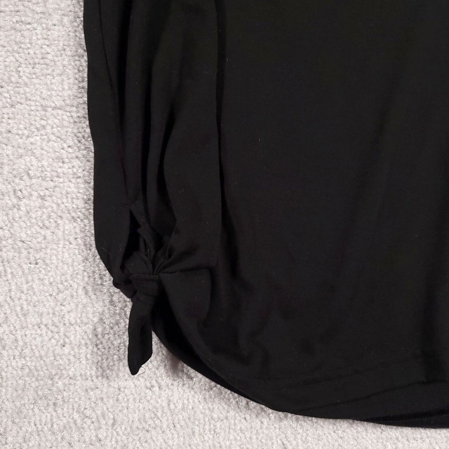 Adidas VINTAGE? No — Adidas Running Tank Women Medium Black Side Tie Short Athletic Shirt Size 32" / US 10 / IT 46 - 5 Thumbnail