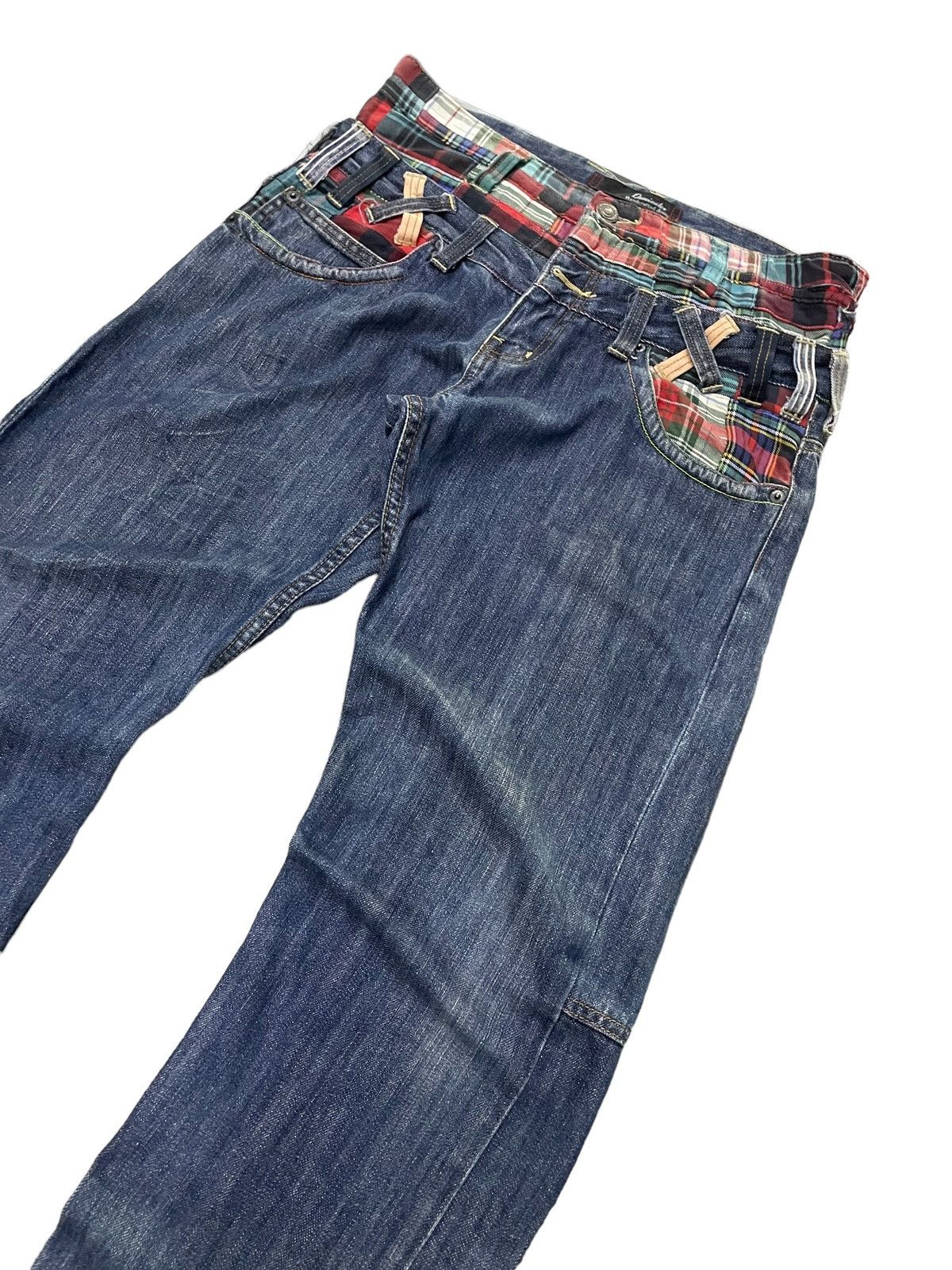 PPFM × semanticdesign Dominate Japan Double Waist Patch Work Double Lined Jeans Size US 32 / EU 48 - 12 Thumbnail