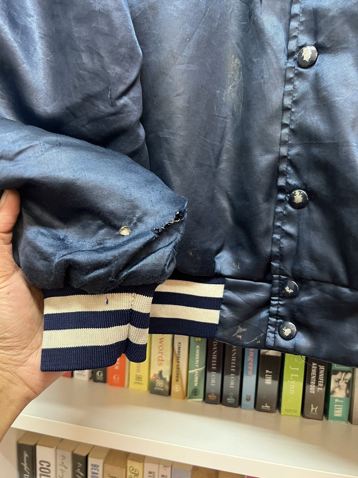 Vintage 80s USA NAVY Varsity Jacket Size US XL / EU 56 / 4 - 5 Thumbnail
