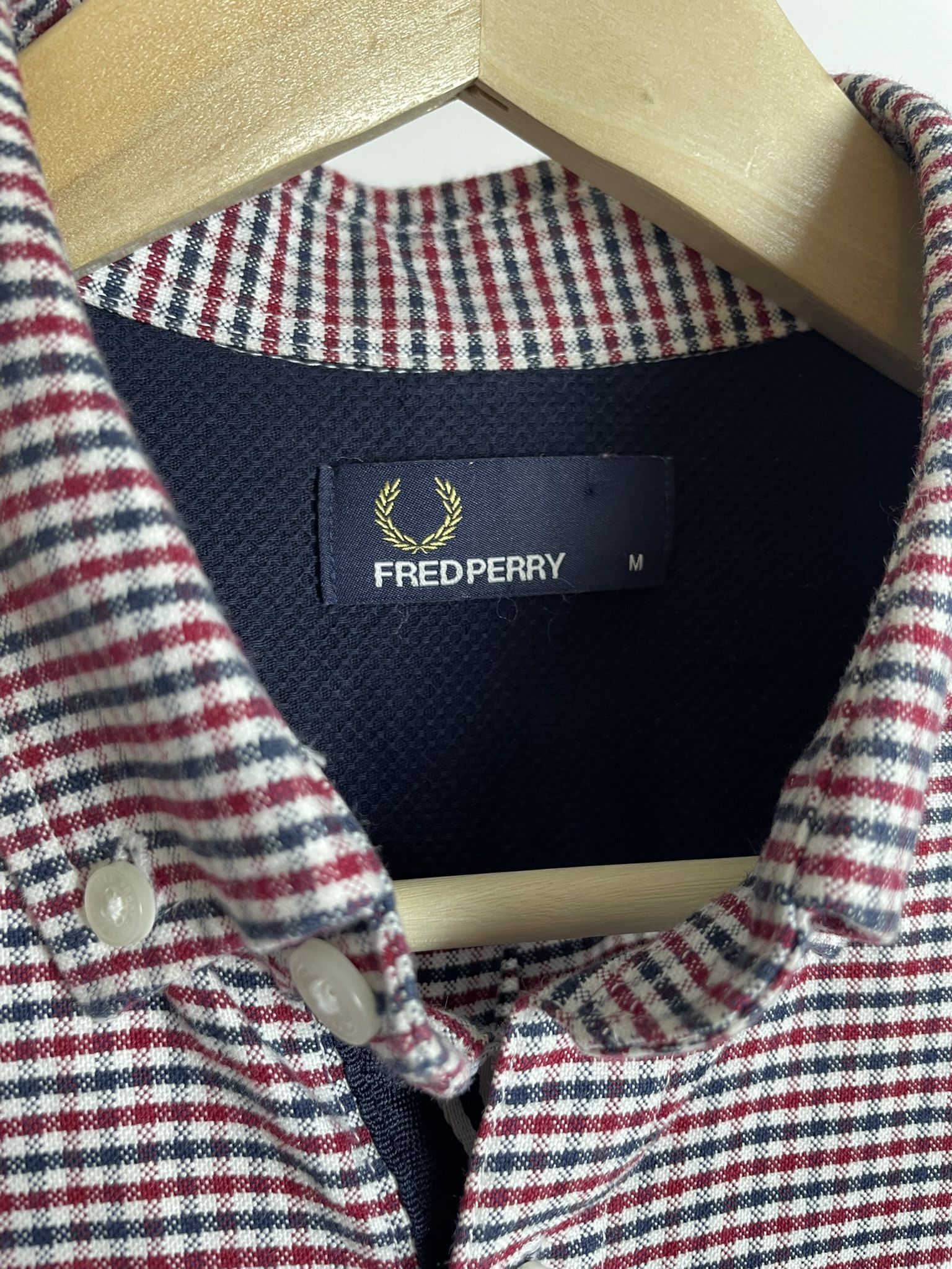 Fred Perry Fred Perry 3 Colour Oxford Gingham Shirt Size US M / EU 48-50 / 2 - 3 Thumbnail