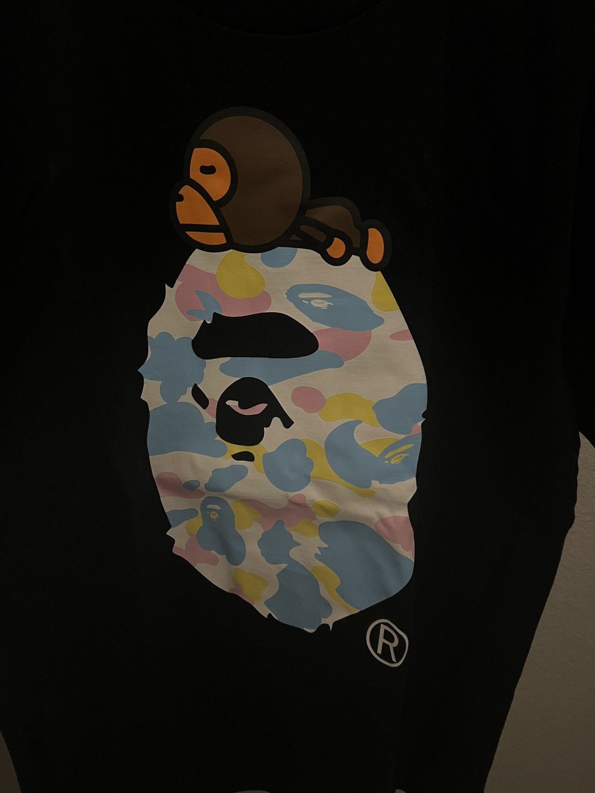 Bape Mutli Camo Milo on Ape Tee Size US M / EU 48-50 / 2 - 3 Thumbnail