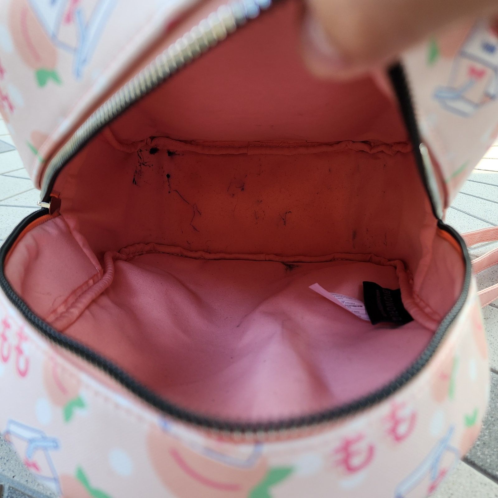 Designer BioWorld Pastel Peach Milk PVC Mini Backpack Size ONE SIZE - 10 Thumbnail