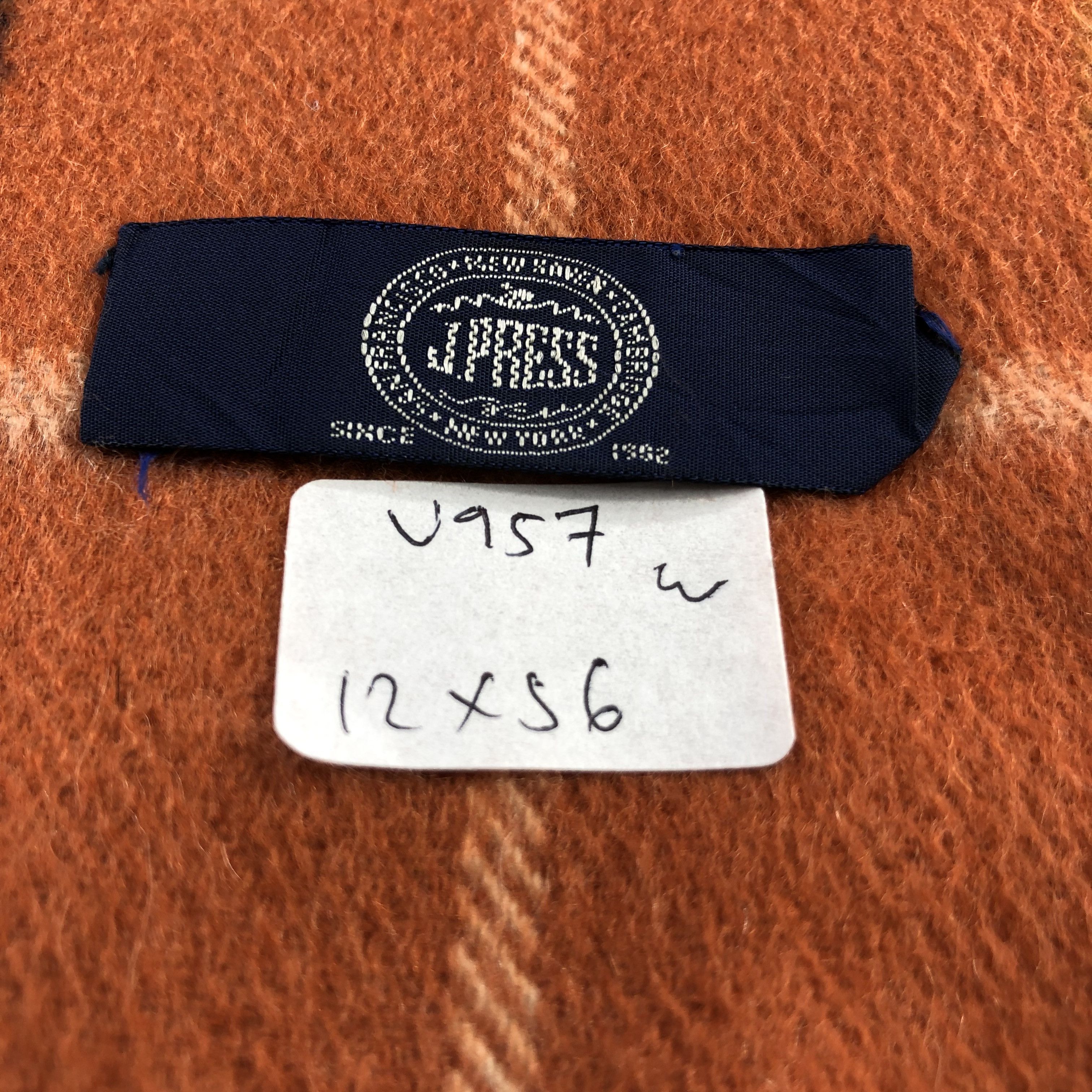 J. Press J. Press Tartan Wool Scarf Muffler V957 Size ONE SIZE - 8 Thumbnail