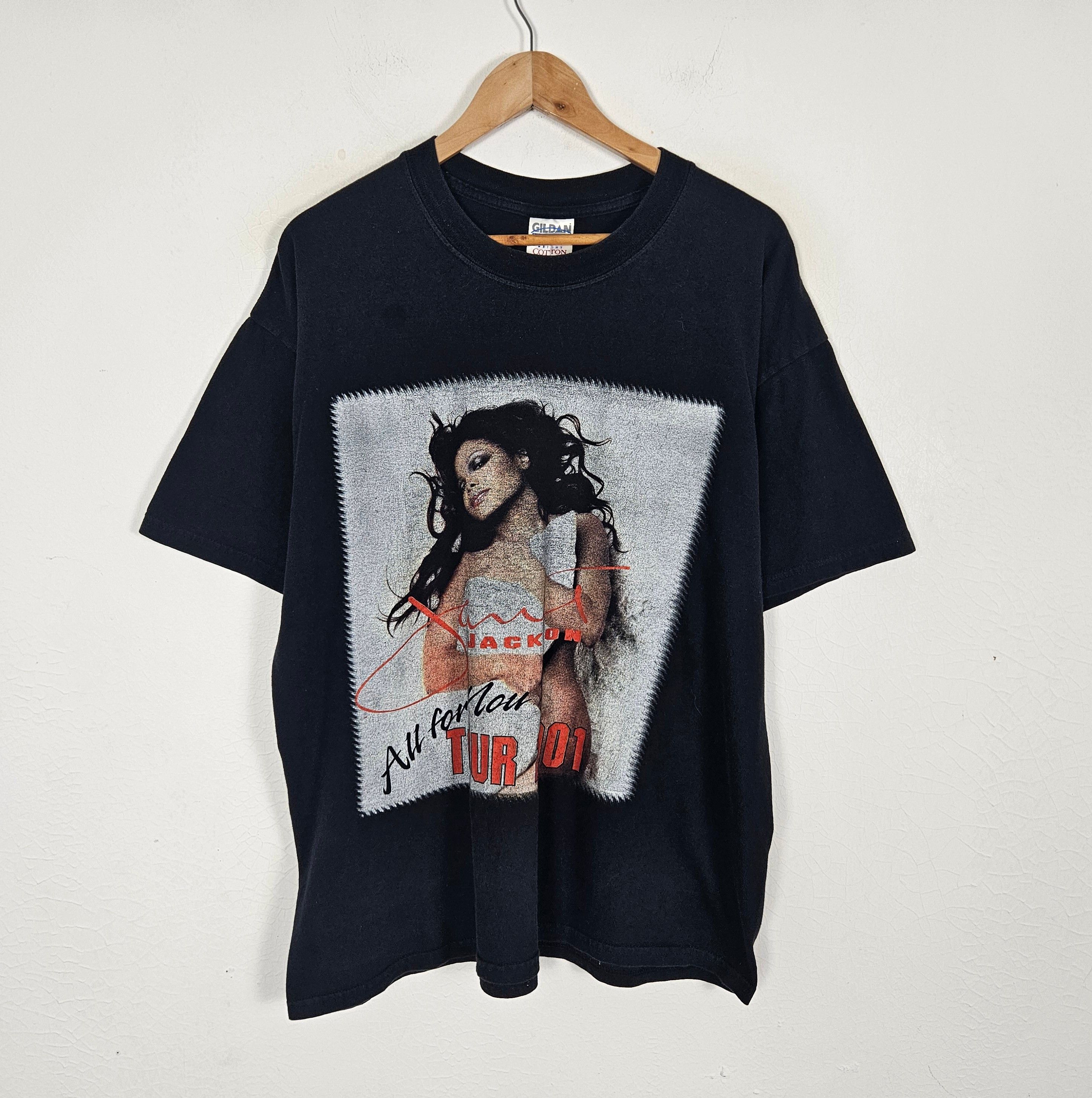 Band Tees × Rap Tees × Vintage Vintage 2001 Janet Jackson All For You World Tour Raptee Size US XL / EU 56 / 4 - 3 Thumbnail