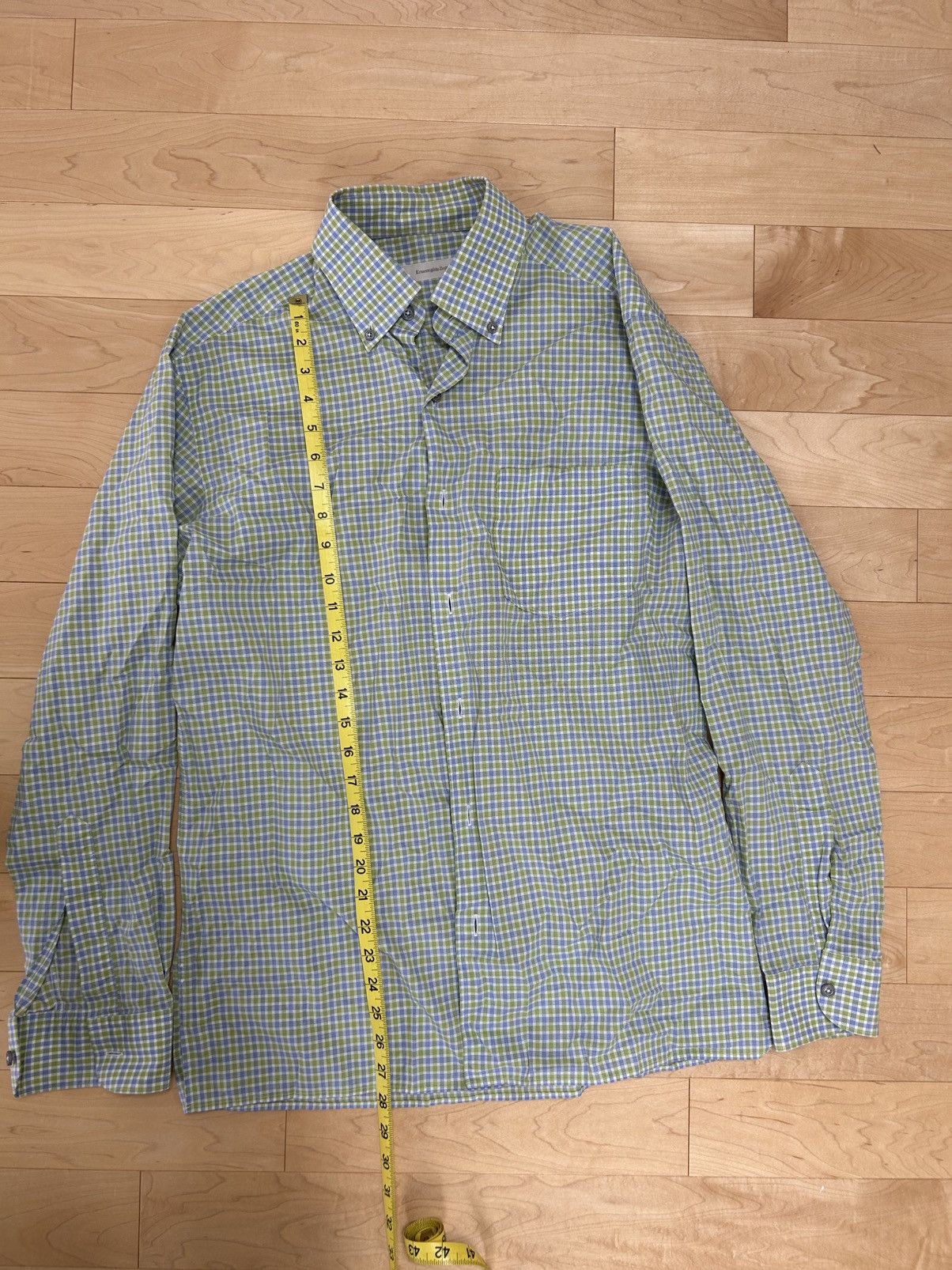 Ermenegildo Zegna Linen Zenga Shirt Size US L / EU 52-54 / 3 - 3 Thumbnail