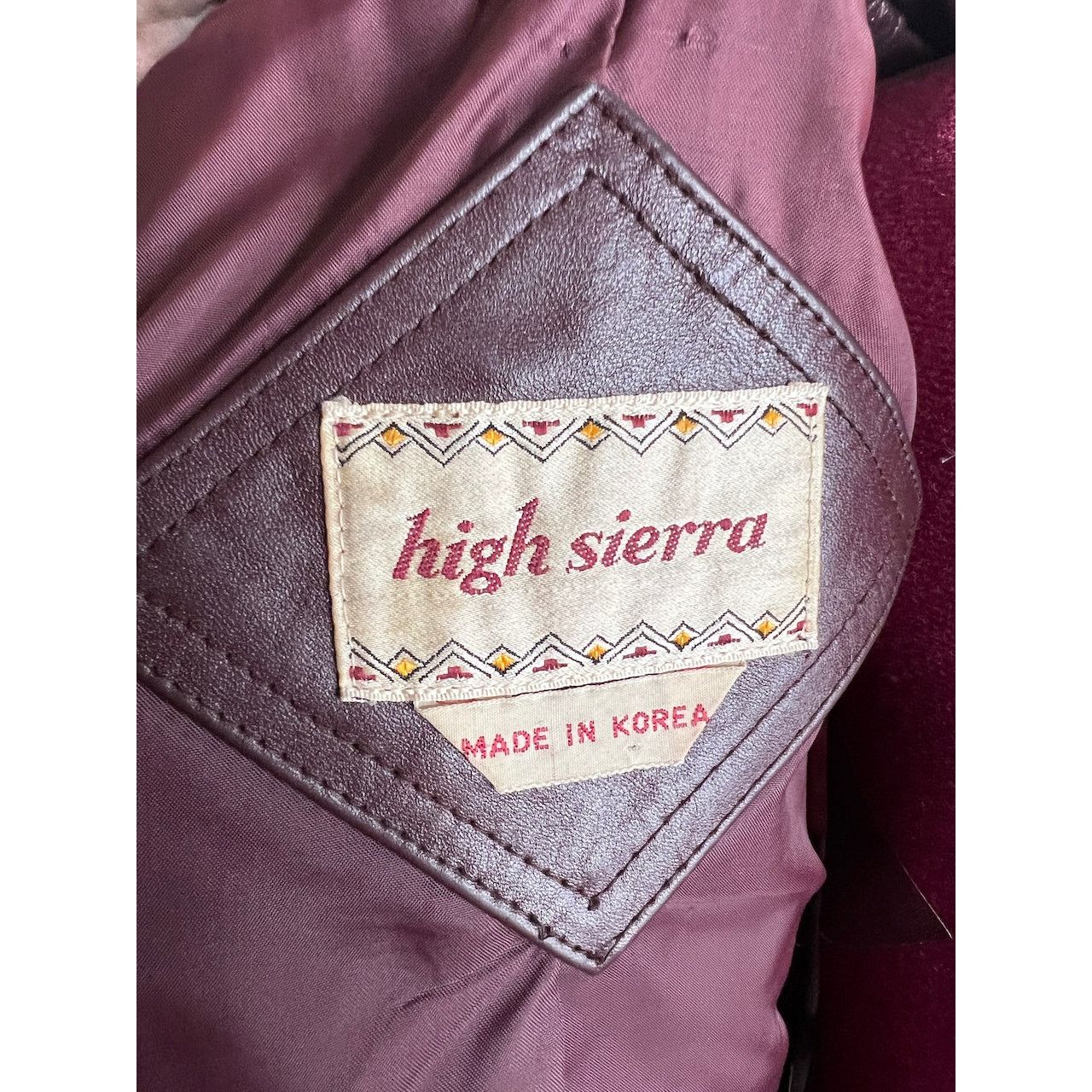 High Sierra leather Jacket OXBLOOD red burgundy wine cropped puff sleeve Size XL / US 12-14 / IT 48-50 - 17 Thumbnail