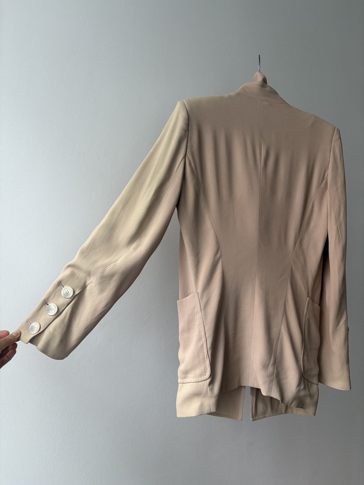 Ann Demeulemeester Ann Demeulemeester beige blazer Size S / US 4 / IT 40 - 8 Thumbnail