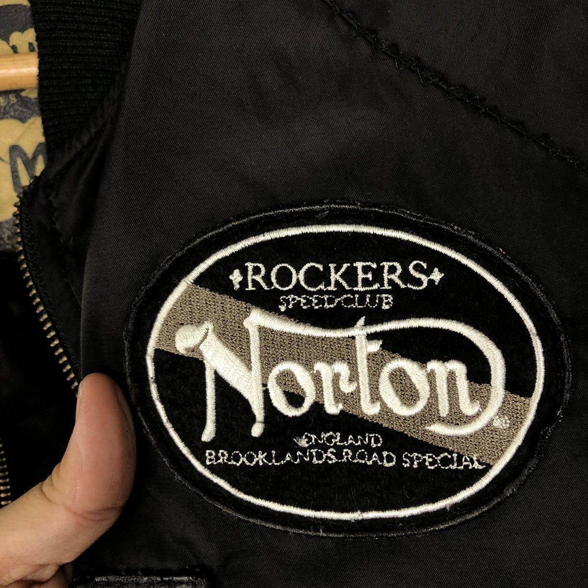 Japanese Brand 🔥90s VINTAGE SOFT LEATHER BOMBER JACKET NOTRON RACING STYLE Size US M / EU 48-50 / 2 - 14 Thumbnail