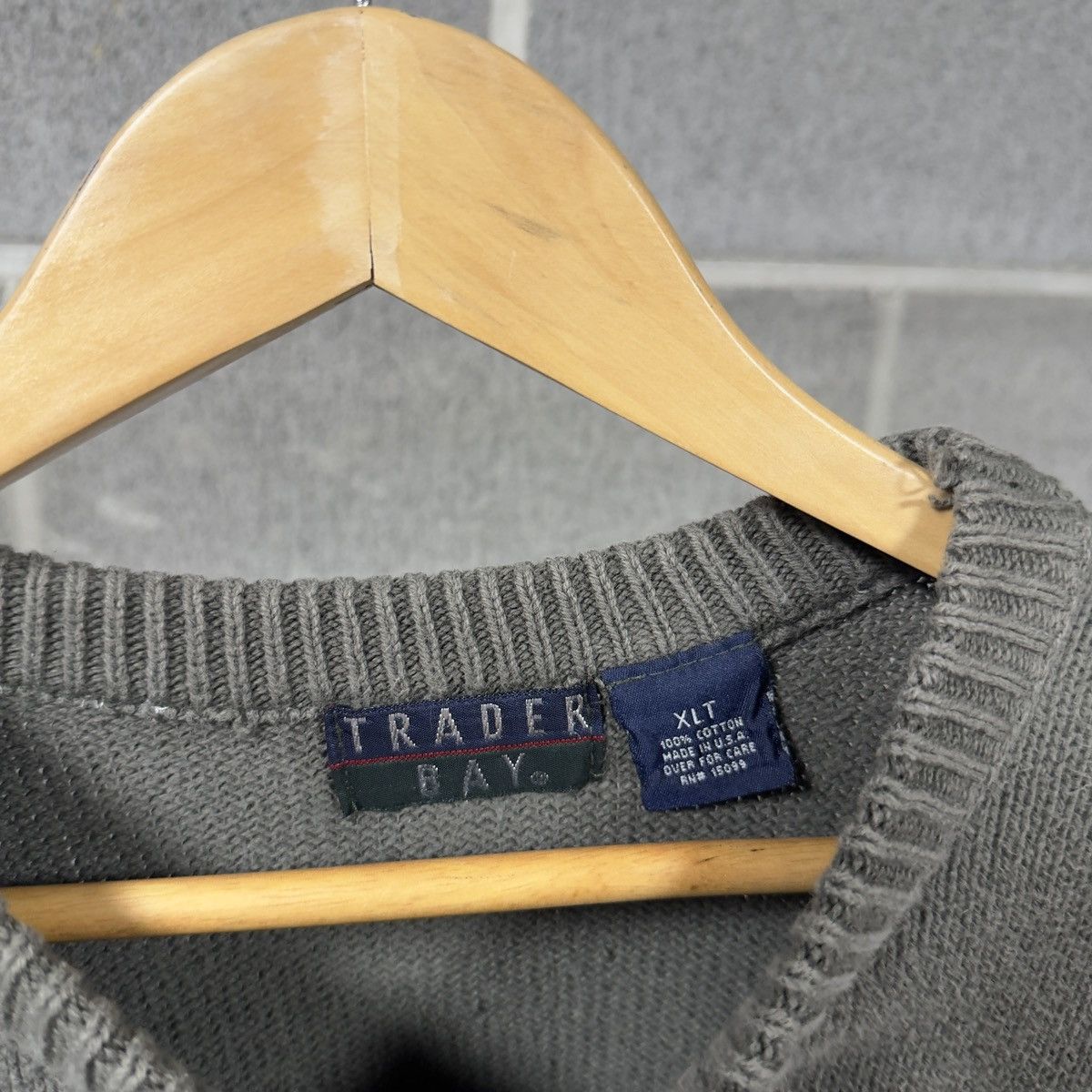 Vintage Vintage Blue Green Ribbed Cotton Sweater ERD Grunge Chrome Size US L / EU 52-54 / 3 - 3 Thumbnail