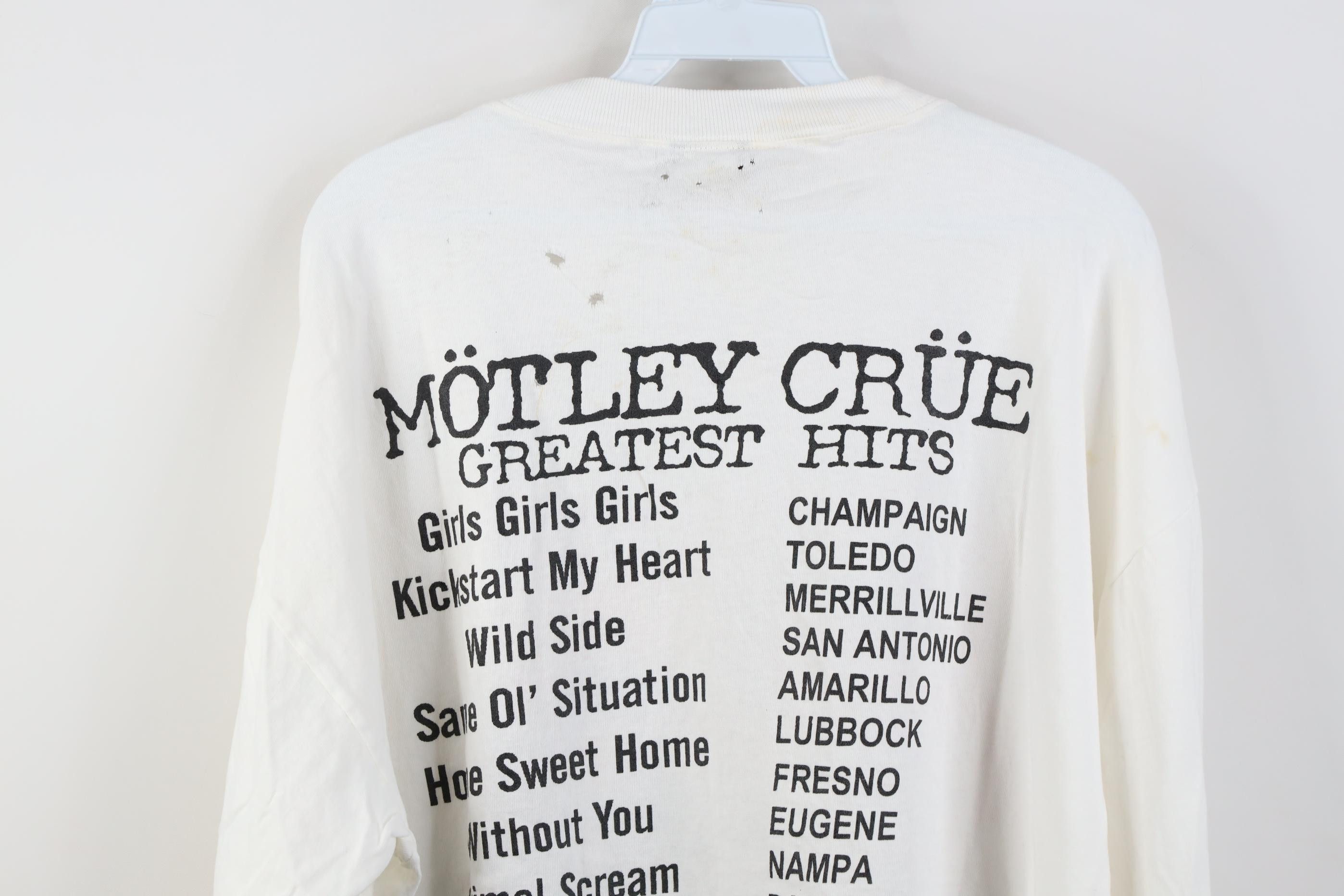 Vintage Vintage 90s 1999 Tour Motley Crue Band Long Sleeve T-Shirt Size US XL / EU 56 / 4 - 20 Thumbnail
