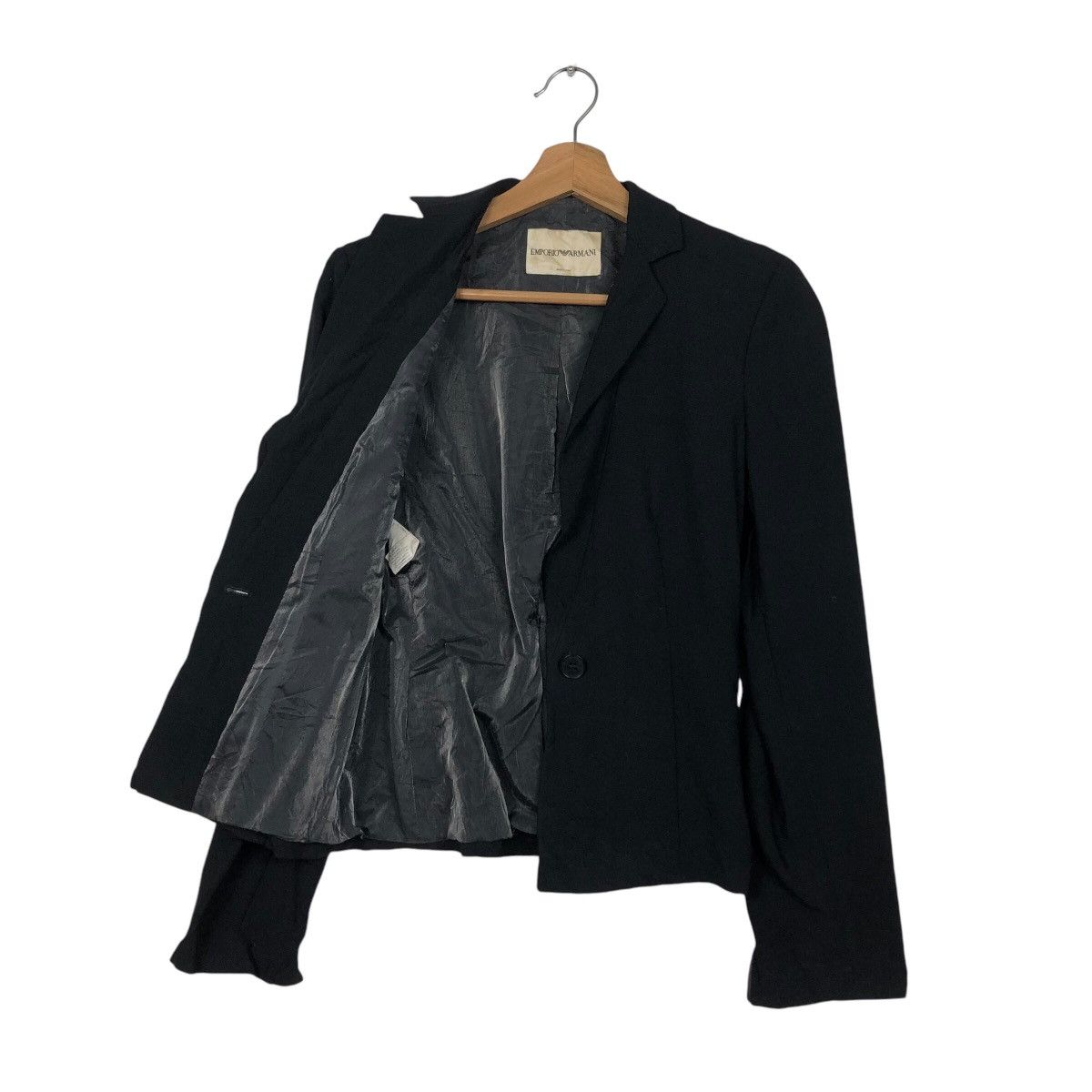 Emporio Armani 📌Vintage Cropped Biker Jacket Emprio Armani Made in Italy Size US M / EU 48-50 / 2 - 12 Thumbnail