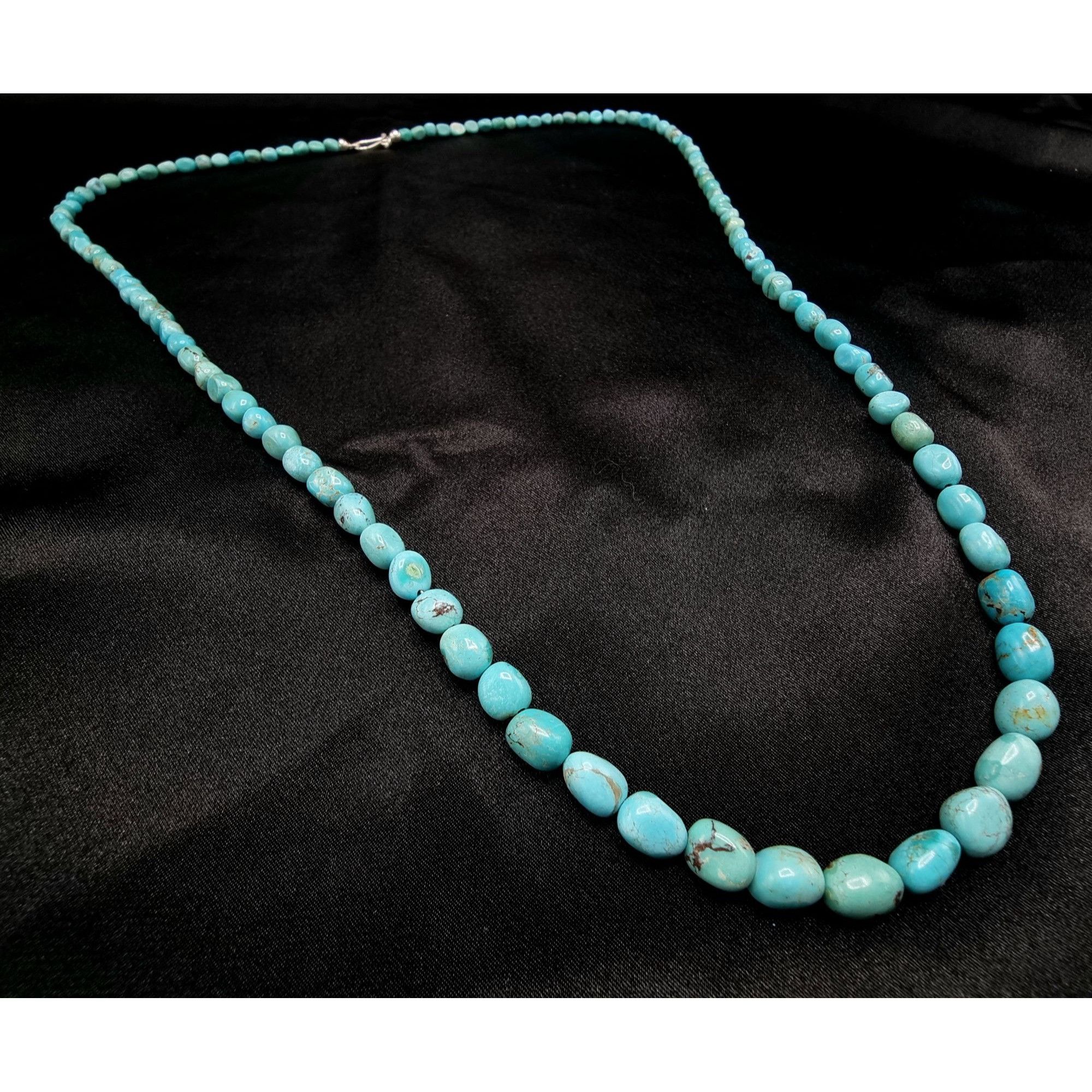 Vintage Jay King 925 Sterling Silver Genuine Turquoise Beaded Long N Size ONE SIZE - 4 Thumbnail