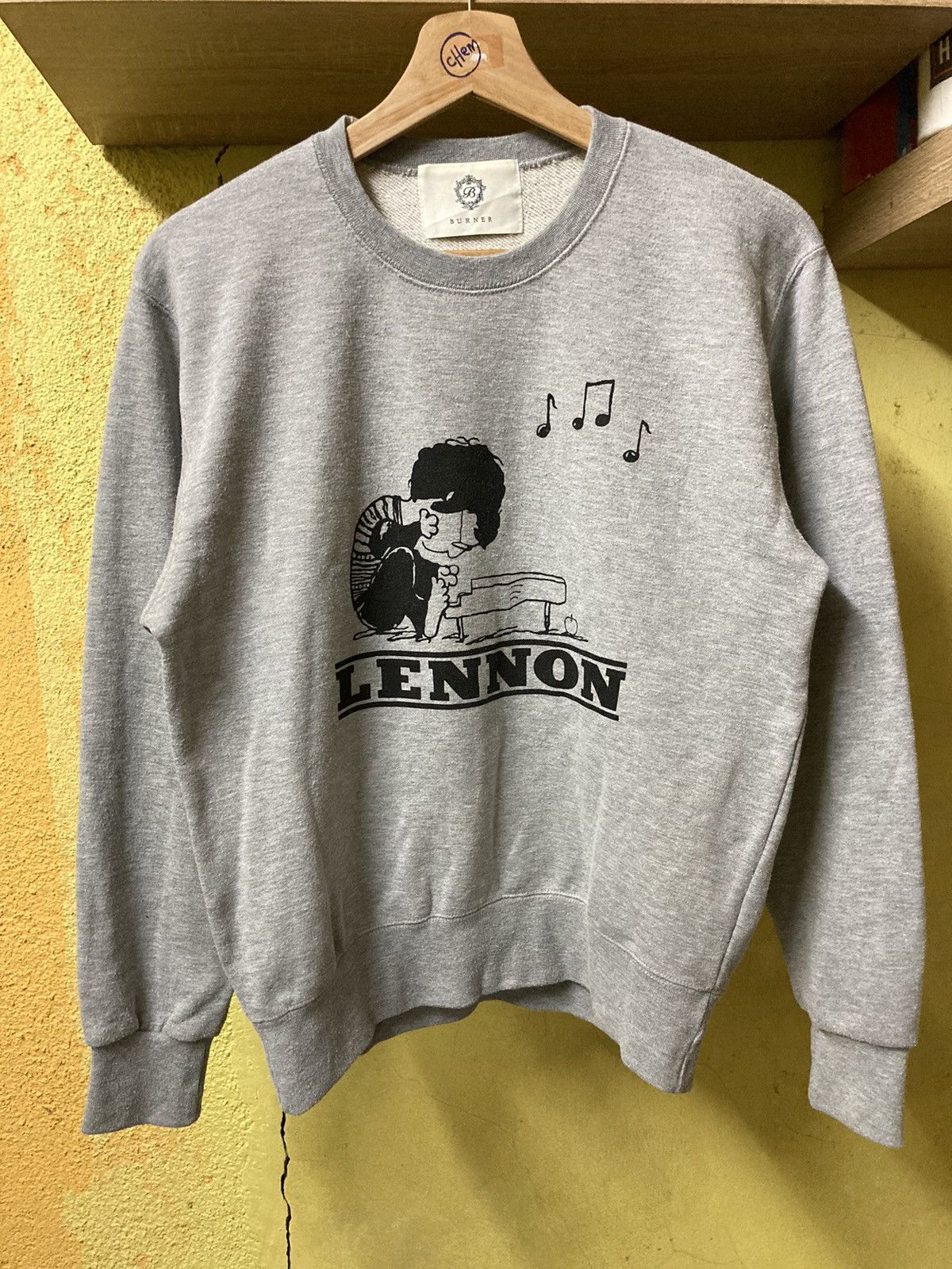 Band Tees × Japanese Brand BURNER John Lennon Sweatshirt Size US S / EU 44-46 / 1 - 2 Thumbnail