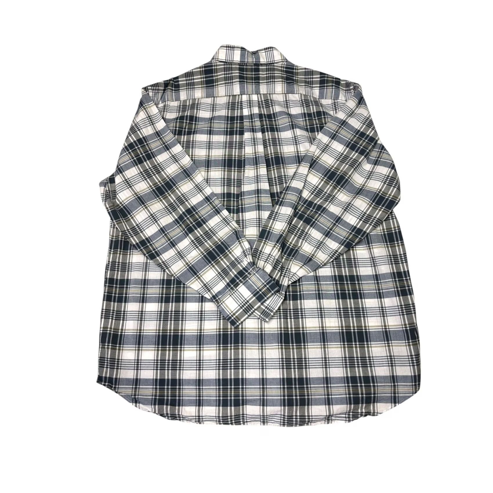 Brooks Brothers VINTAGE Brooks Brothers Madison Fit Plaid Button-Down Shirt XL Green Long Sleeve Button-Up Mens Size US XL / EU 56 / 4 - 6 Thumbnail
