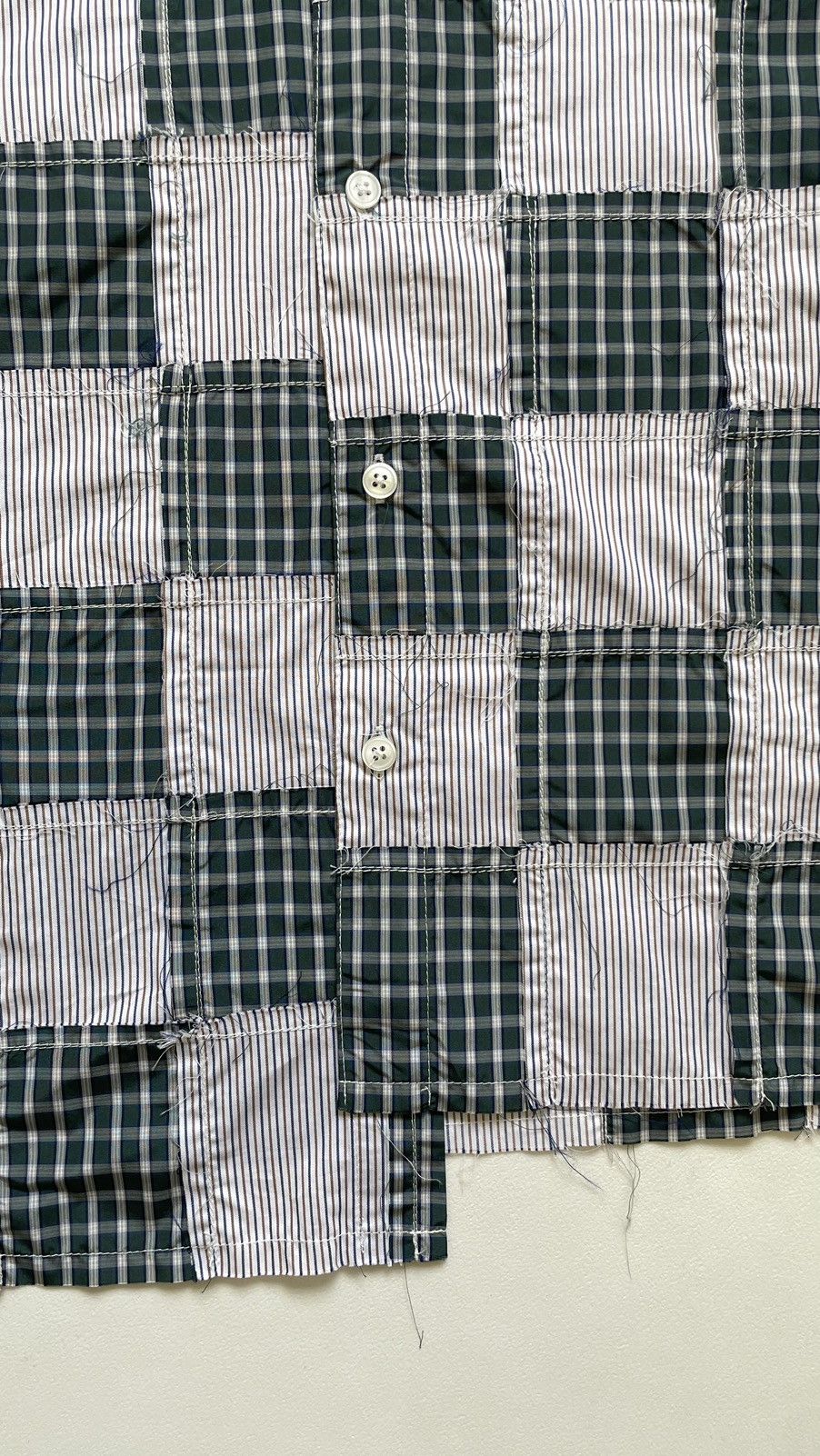 Martine Rose S/S 20 Raw Edge Patchwork Shirt Size US M / EU 48-50 / 2 - 11 Thumbnail