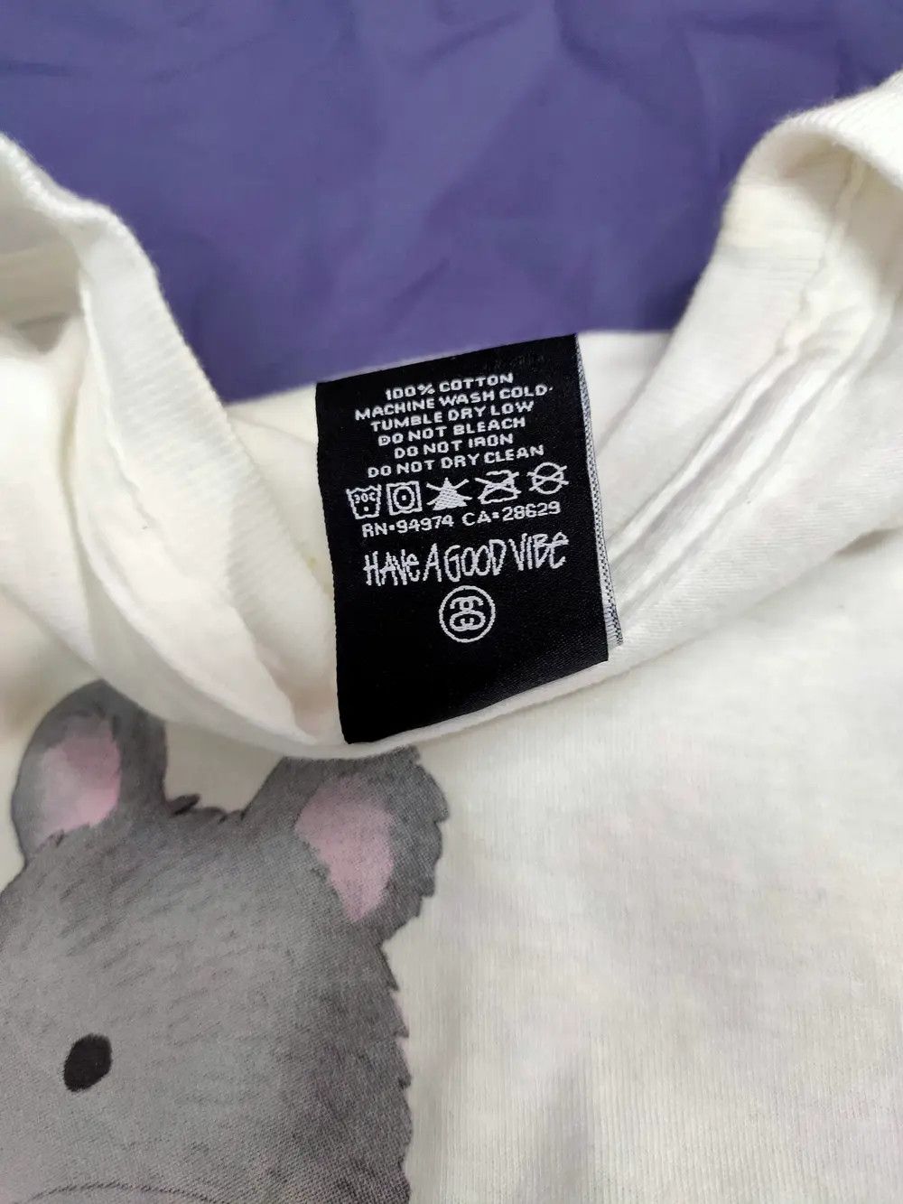 Stussy Vintage Stussy white tee Size US M / EU 48-50 / 2 - 3 Thumbnail
