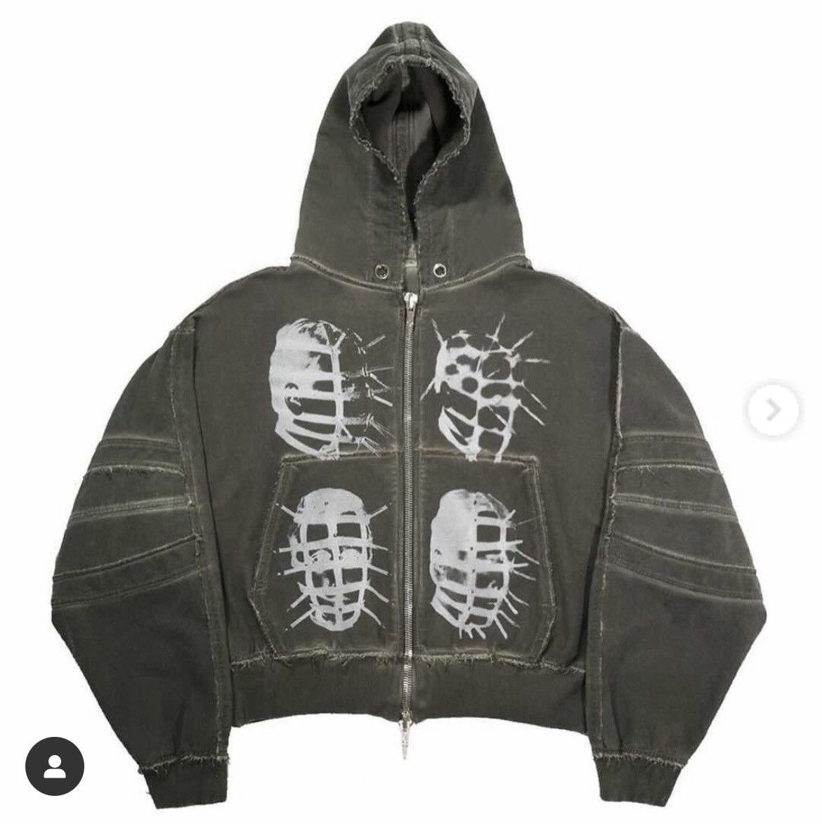 image of Italian Designers x Shine Luxury Studios Golope Hoodie in Grey, Men's (Size Large)