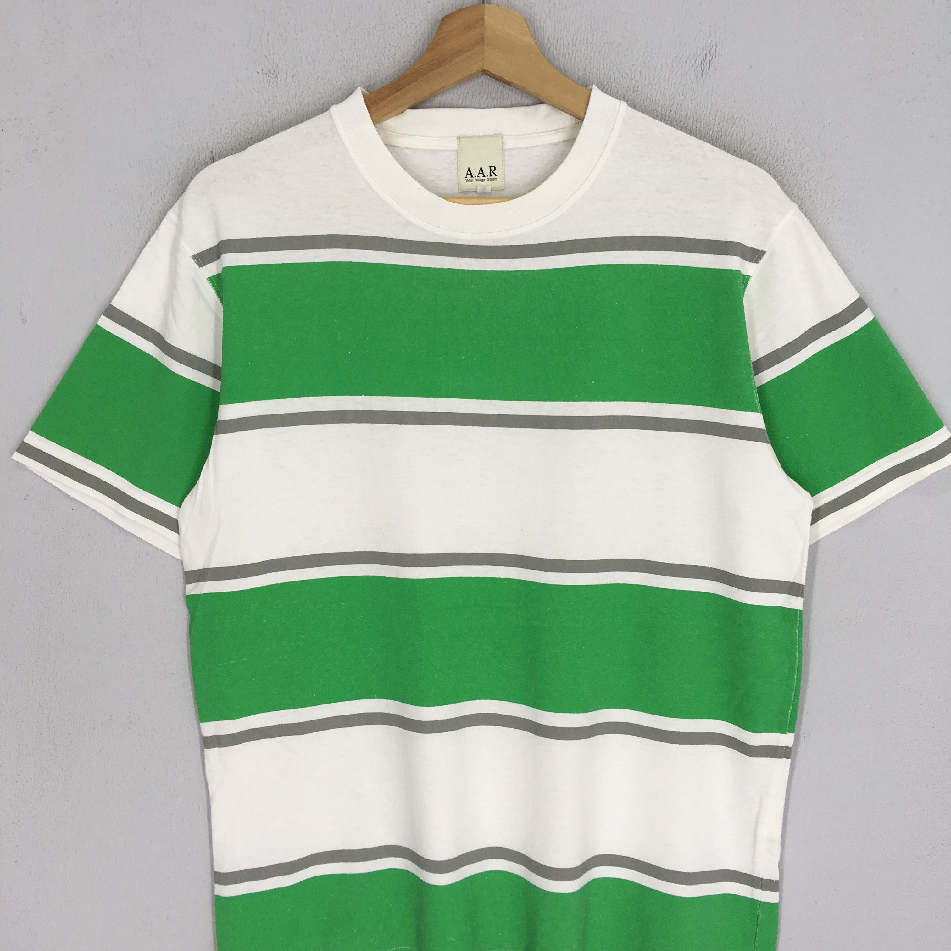 Vintage × Y's for Men × Yohji Yamamoto Vintage AAR Yohji Yamamoto Y's For Men Striped Tshirt Size US M / EU 48-50 / 2 - 3 Thumbnail