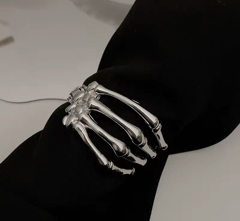 Jewelry Skull Hand Bangles Gothic Bracelet Size ONE SIZE - 1 Thumbnail