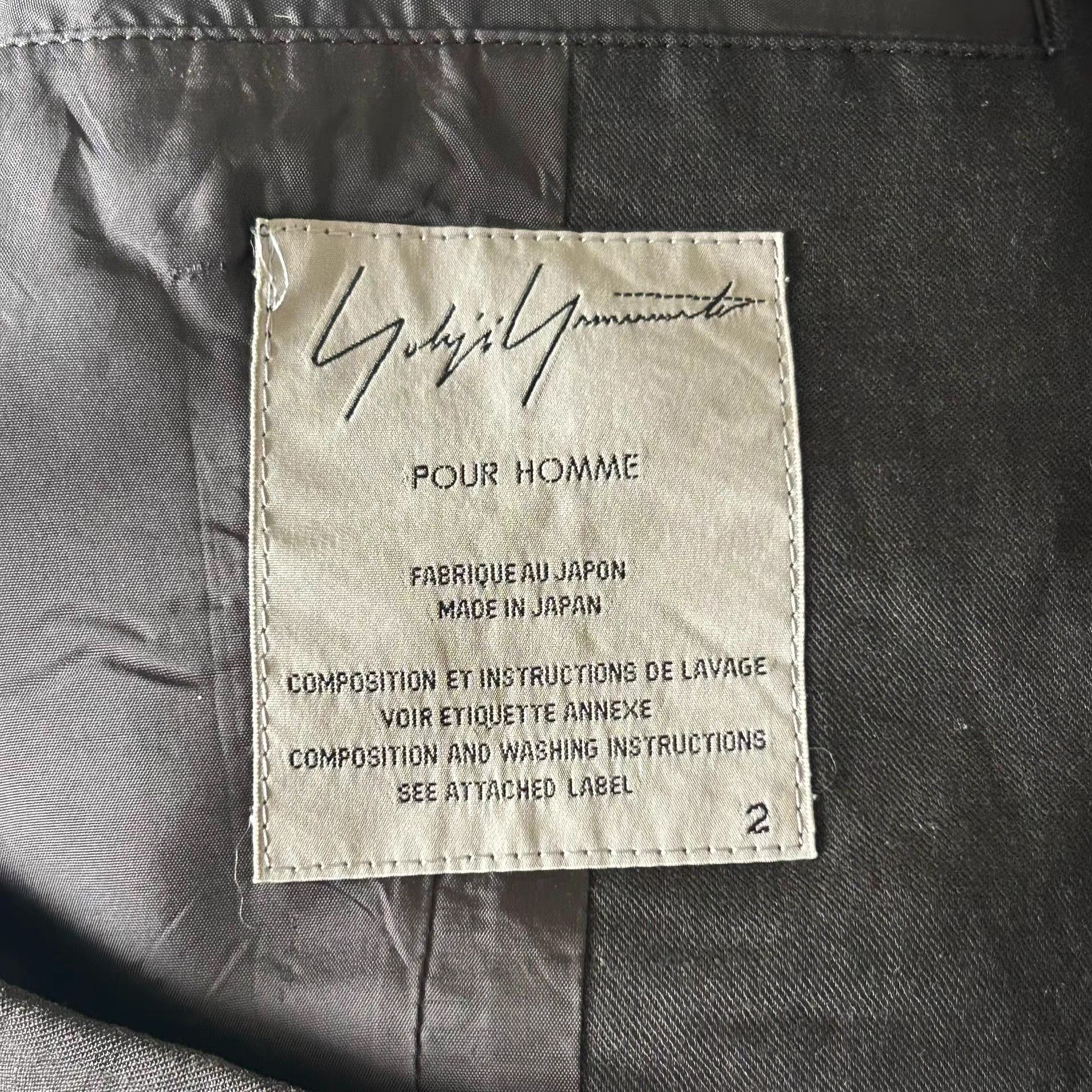 Yohji Yamamoto Yohji Yamamoto 15ss Paper Clip Pin Collarless Robe Jacket K4 Size US M / EU 48-50 / 2 - 6 Thumbnail