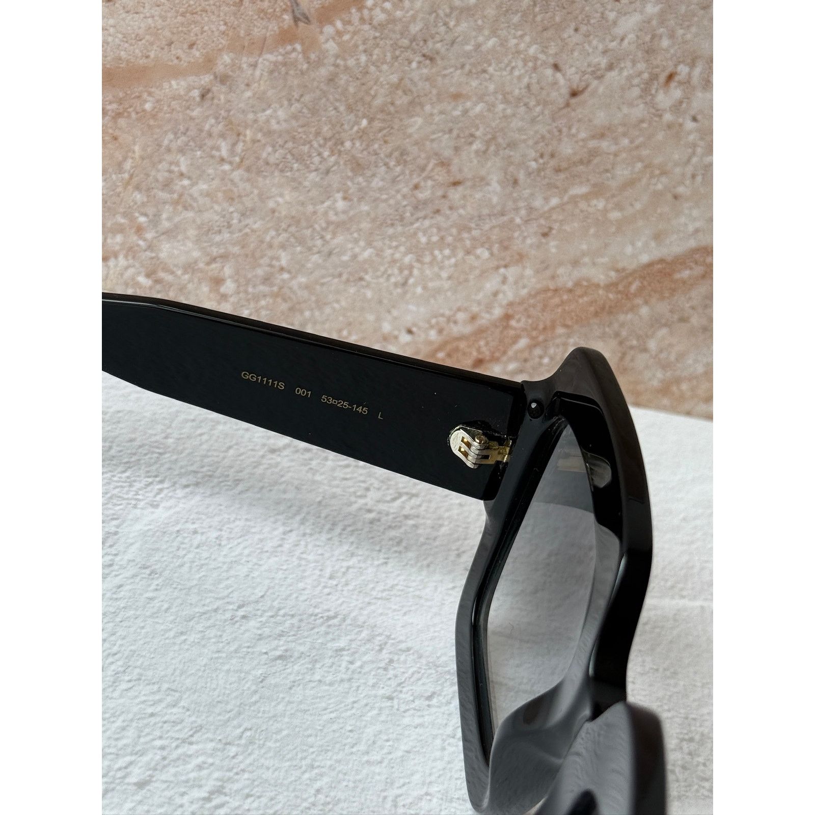 Gucci NEW Gucci GG1111S Black Square Oversized Sunglasses Size ONE SIZE - 7 Thumbnail