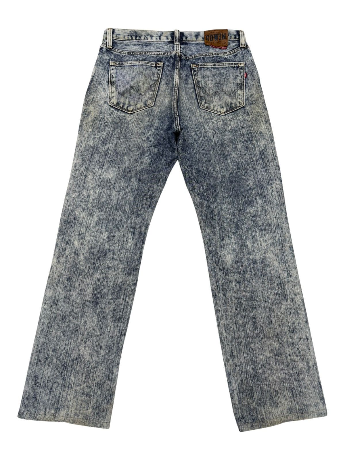 Kapital Edwin No 403 Acid Wash Made In Japan Distressed Denim Jeans Size US 34 / EU 50 - 2 Thumbnail