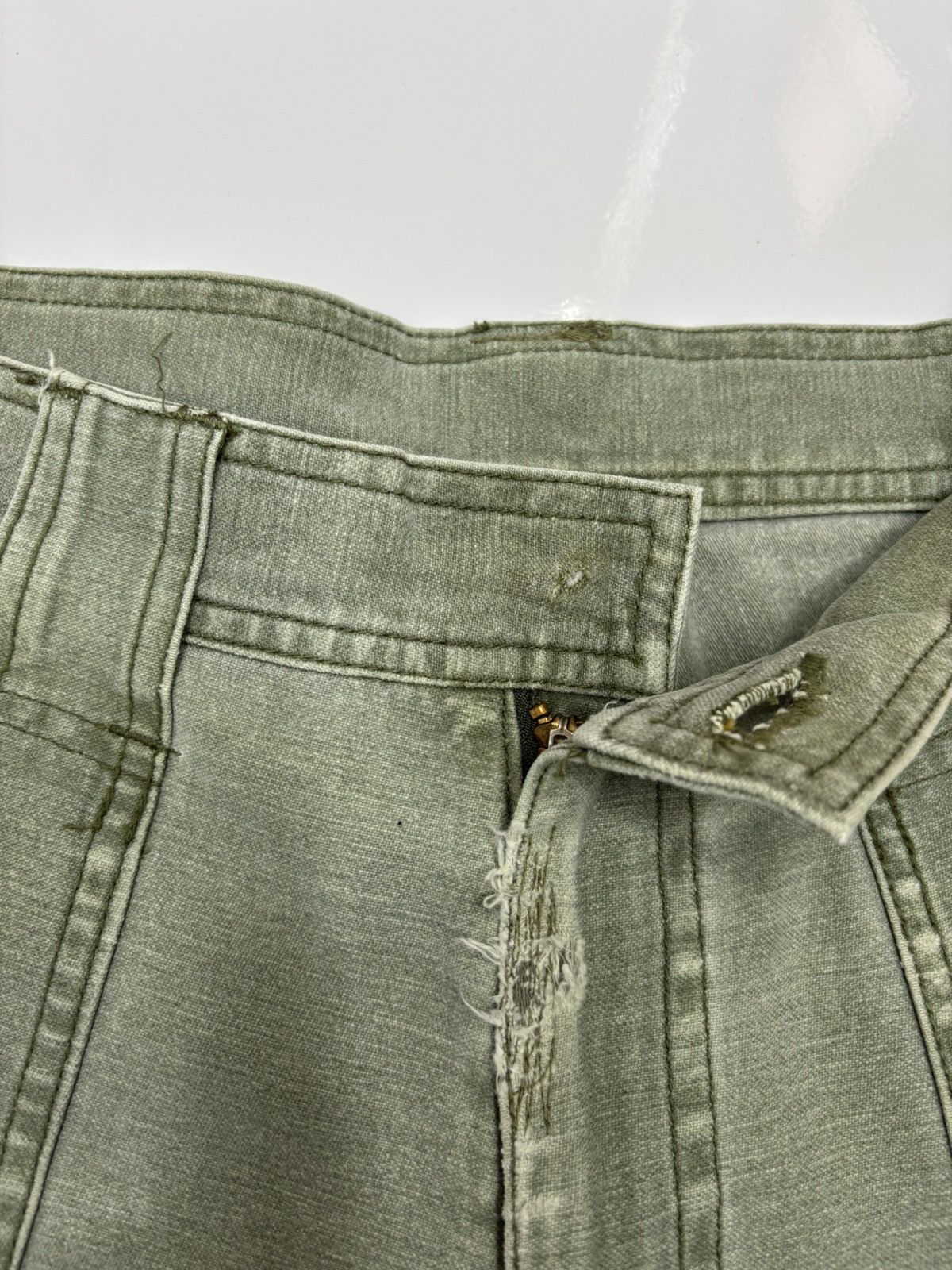 Vintage Vintage US Army Distressed Fatigue Pant Cargo Workwear Size US 29 - 9 Thumbnail