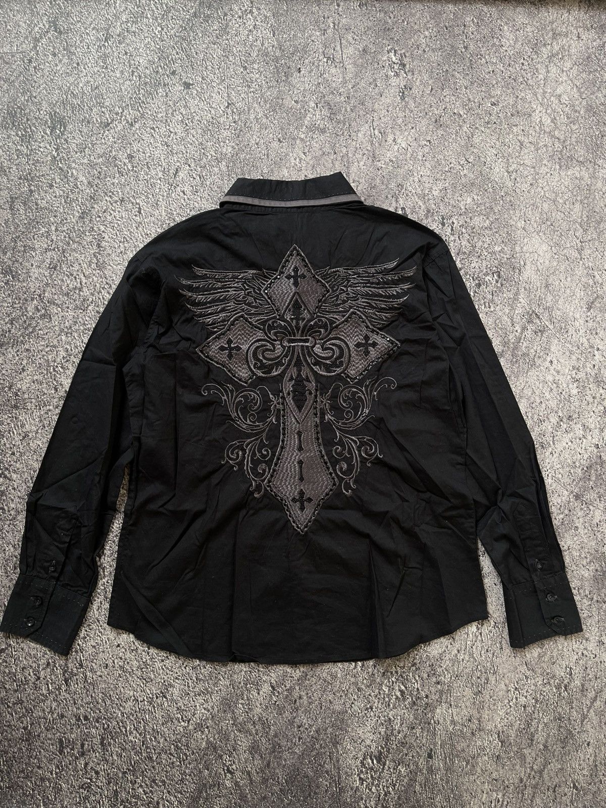 Japanese Brand Y2K Victorius Cross style ifsixwasnine shirt Size US M / EU 48-50 / 2 - 5 Thumbnail