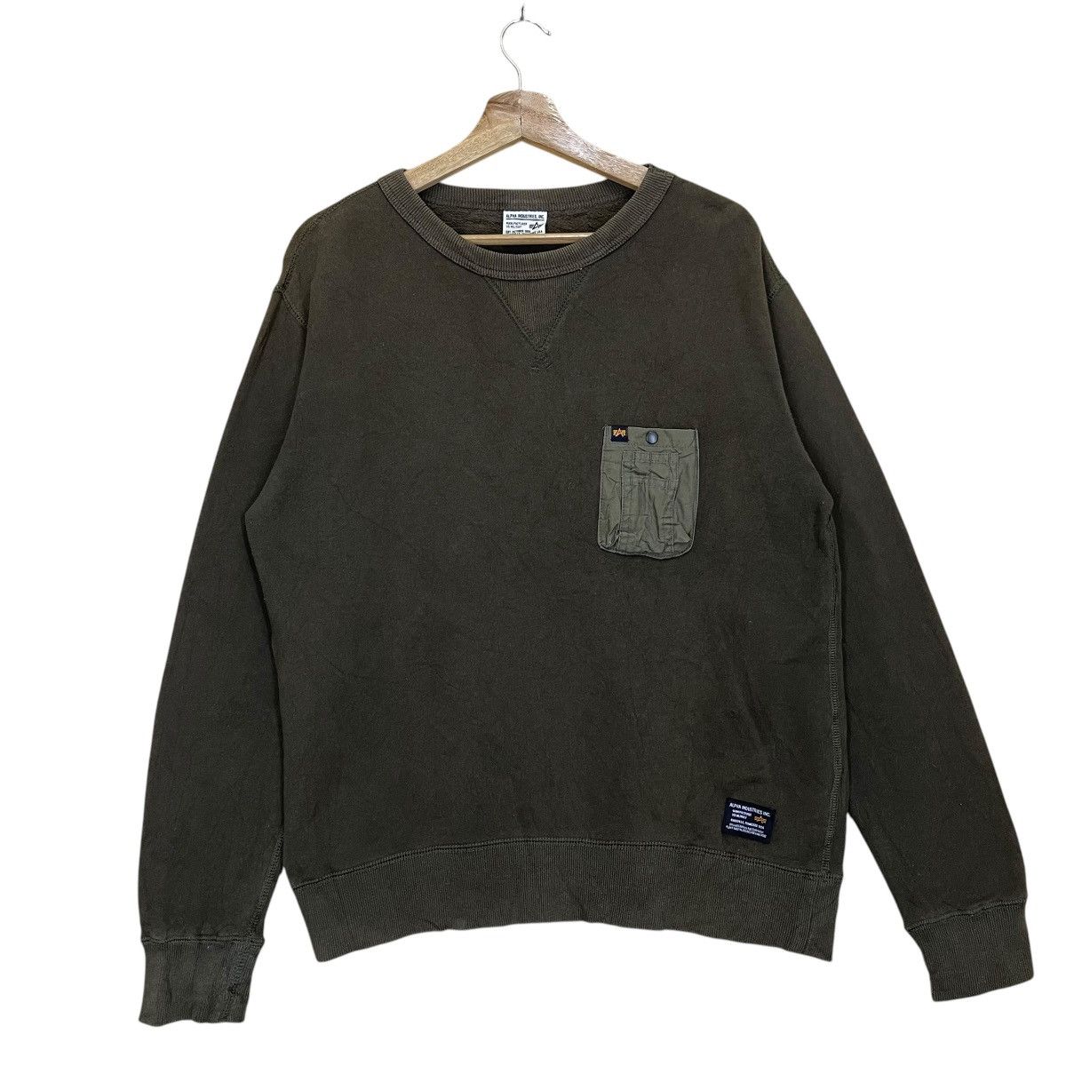 Alpha Industries Alpha Industries Inc Single Pocket Crewneck Sweatshirt Size US M / EU 48-50 / 2 - 1 Thumbnail