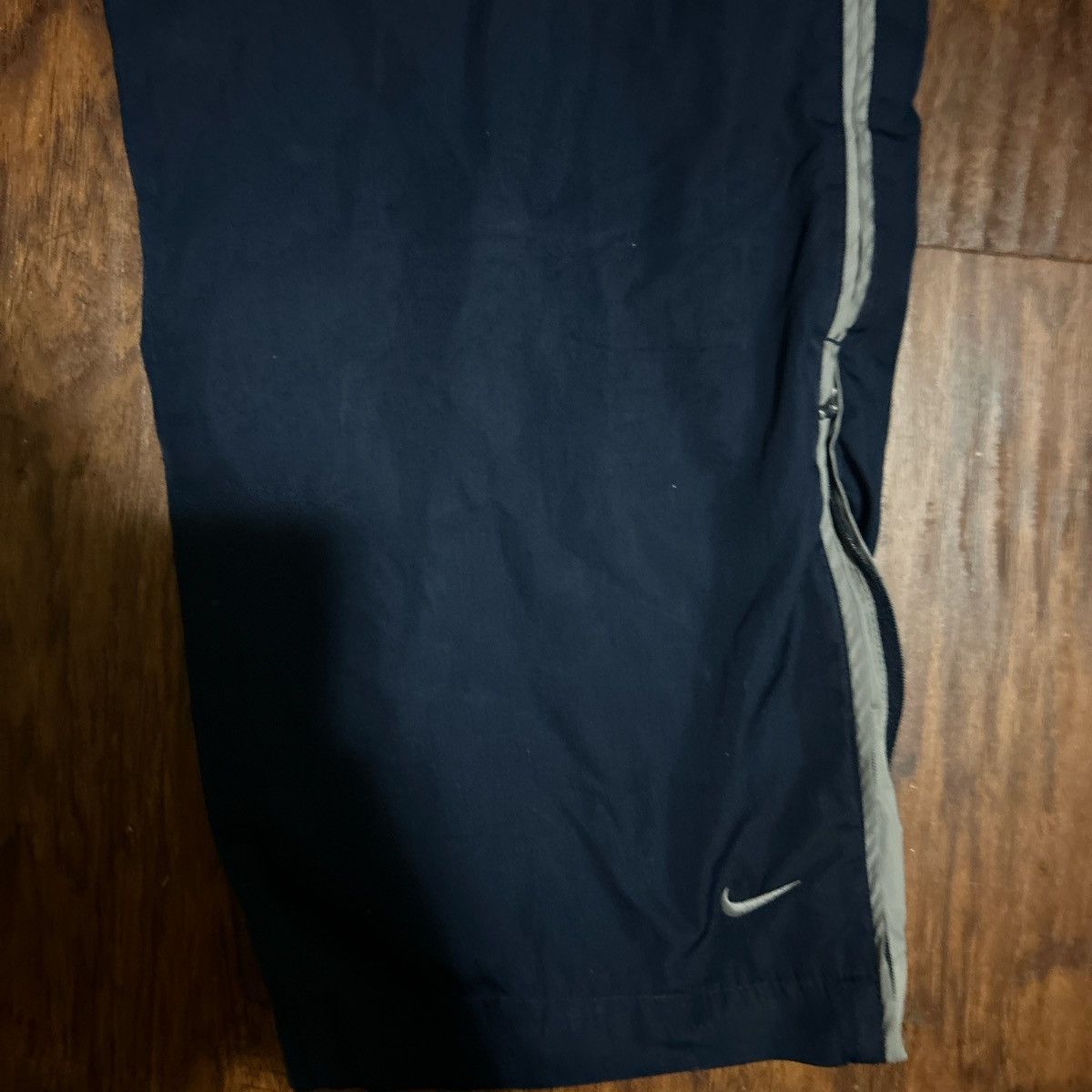 Nike Navy blue and gray y2k Nike sweat pants Size US 33 - 2 Thumbnail