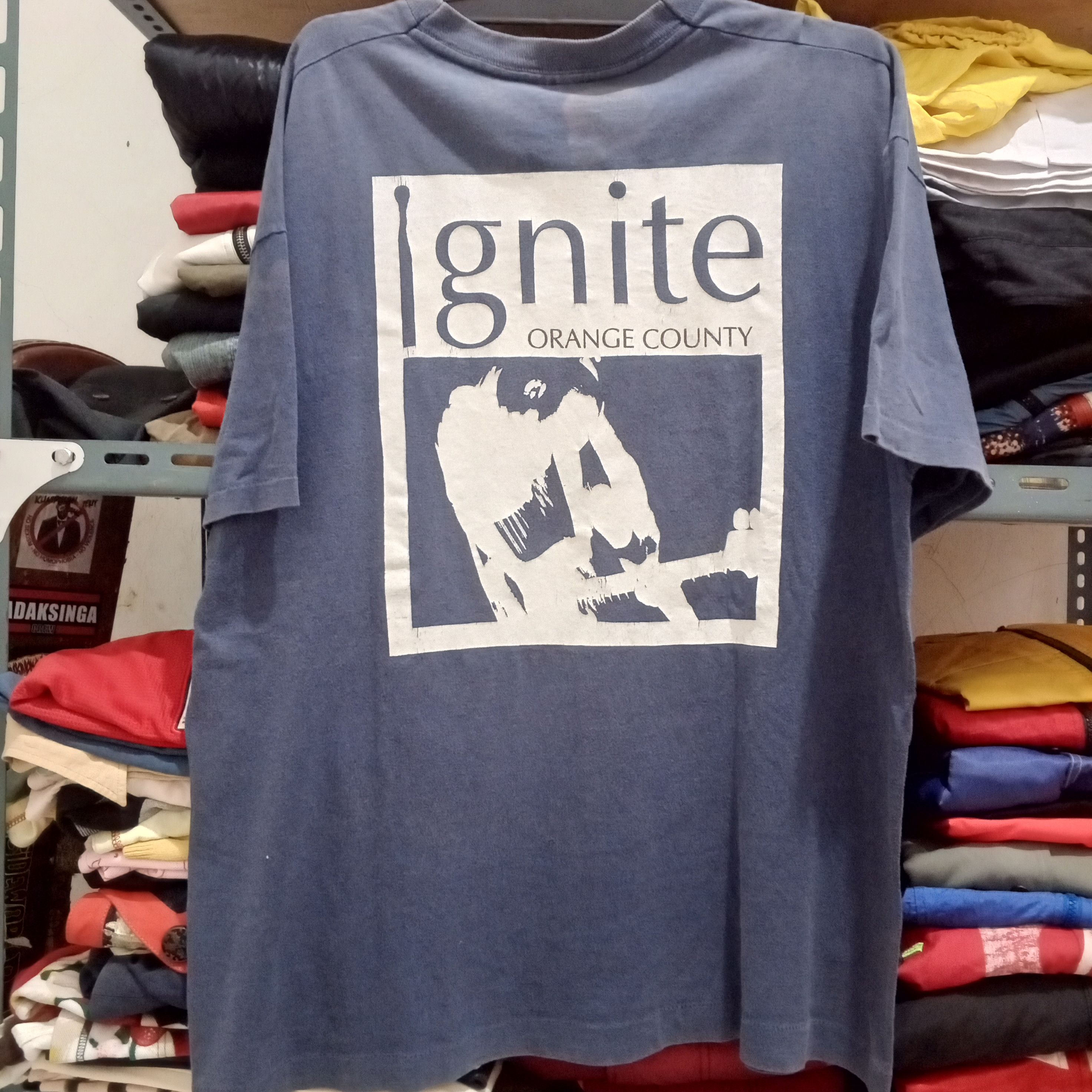 Band Tees Ignite Band Orange County Navy Blue Shirt XL Hardcore Size US XL / EU 56 / 4 - 1 Thumbnail