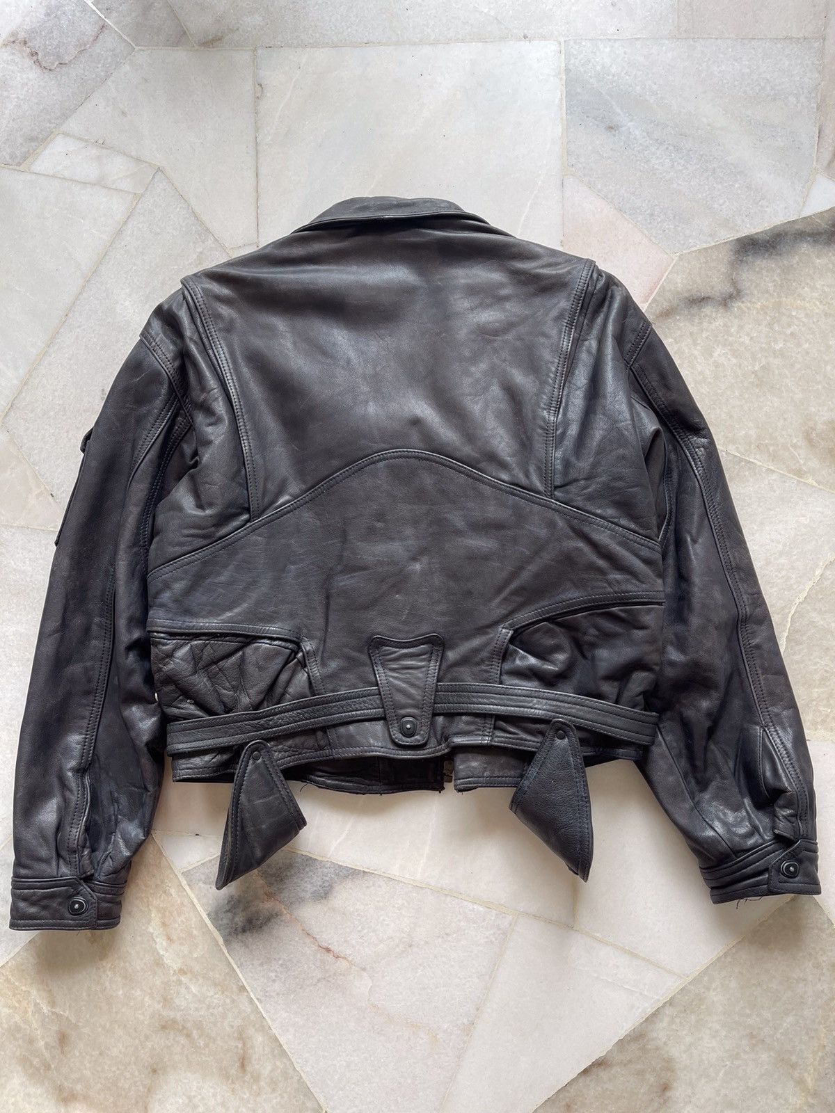 Kadoya Rare 90s Kadoya Leather Motorcycle Jacket Size US M / EU 48-50 / 2 - 16 Thumbnail