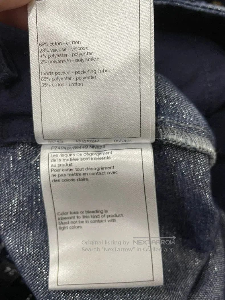 Chanel Chanel Blue Wide-Leg Denim Jeans. Size US 34 / EU 50 - 7 Thumbnail