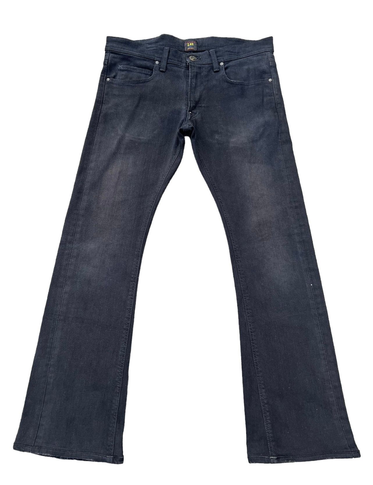 Beams Plus Vintage Beams X Lee Sun Fade Black Denim Stretch Flare Jeans