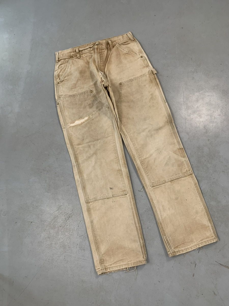 Carhartt Rare sunfade vintage carhartt double knee Size US 34 / EU 50 - 1 Thumbnail