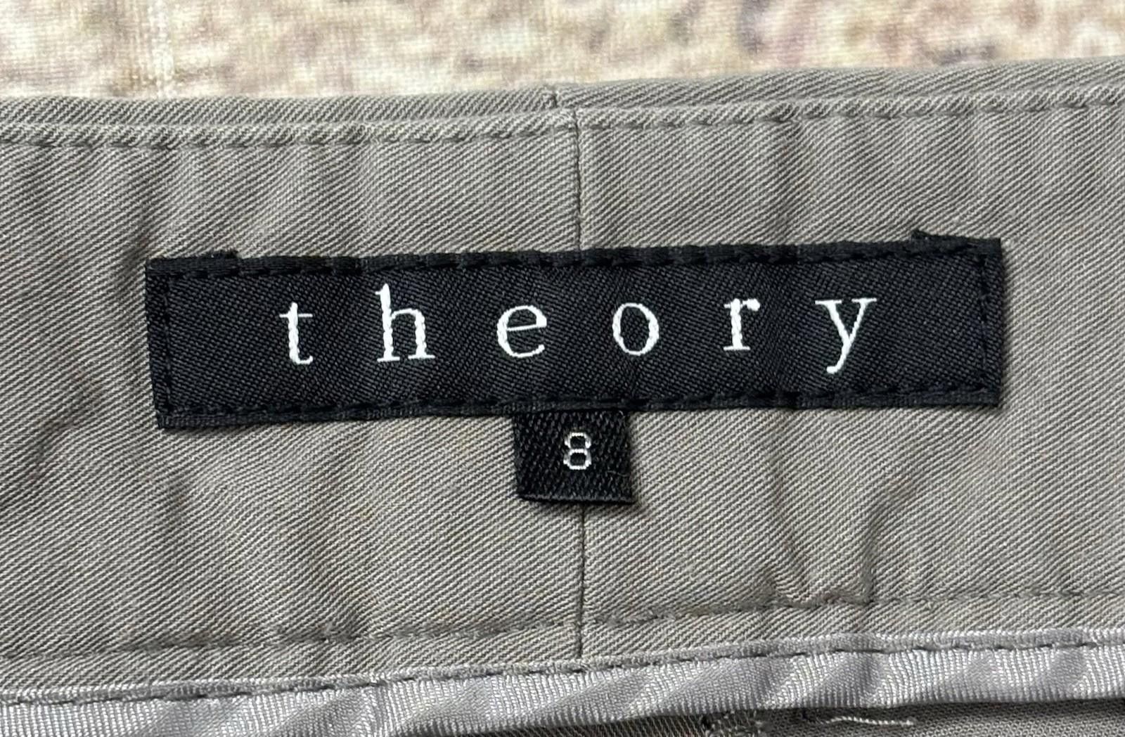 Theory Theory Dress Pants Womens Size 8 (32x24) Gray Rayon USA Size 30" / US 8 / IT 44 - 2 Thumbnail