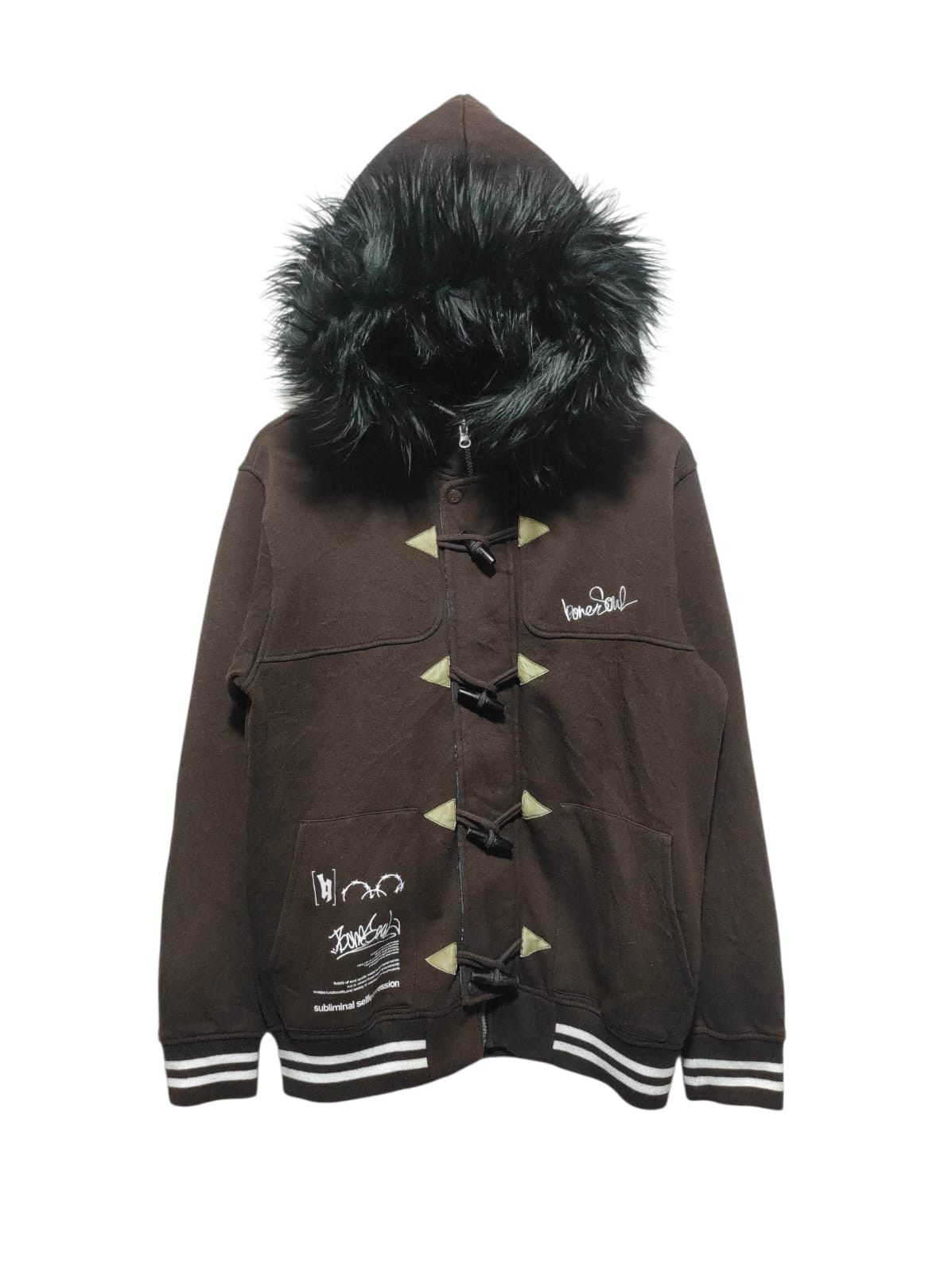 Japanese Brand B-One Soul zip Button Fur hoodie ifsix LGB style Size US M / EU 48-50 / 2 - 1 Thumbnail