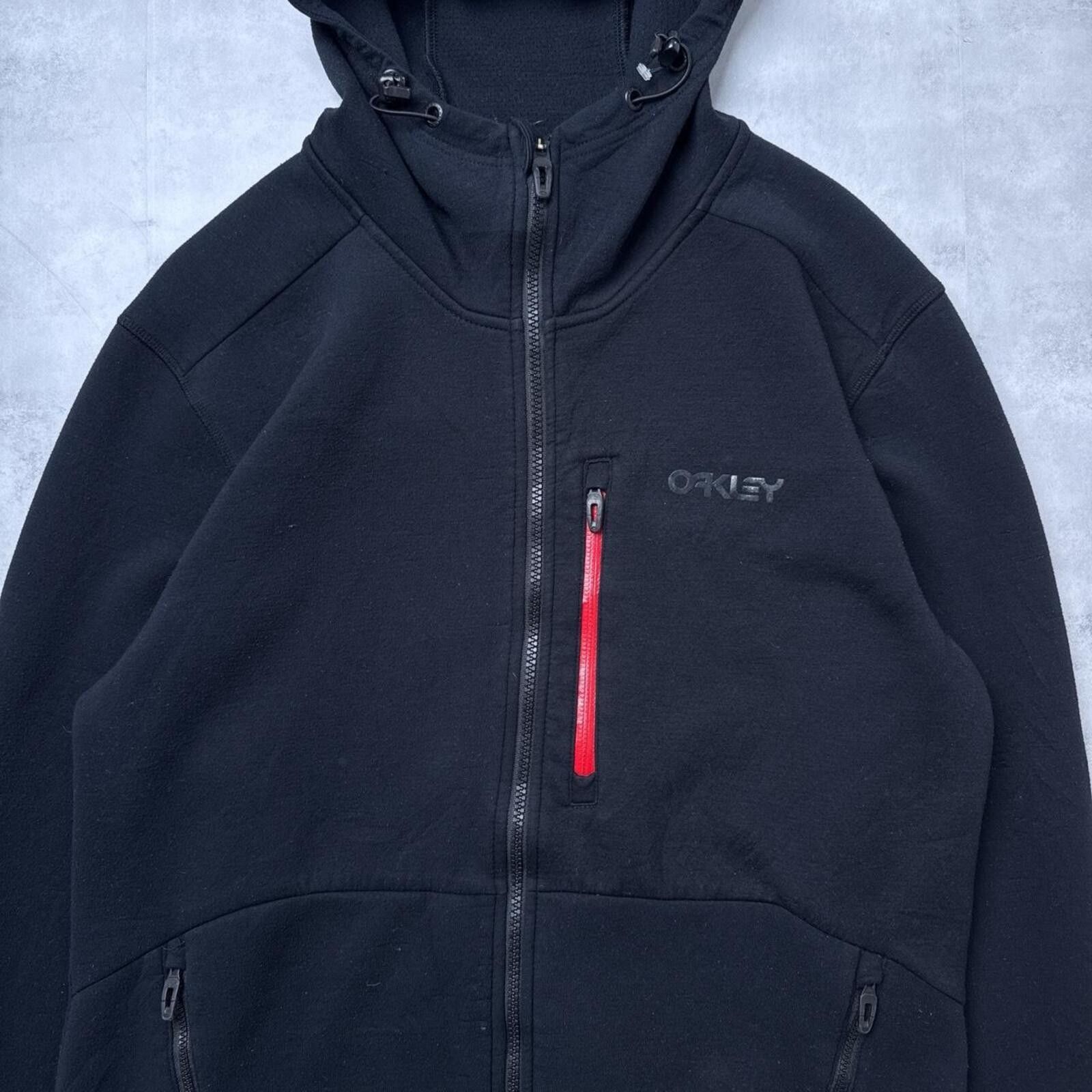 Oakley Y2K Oakley Black Fleece Zip up hoodie jacket Size US M / EU 48-50 / 2 - 2 Thumbnail