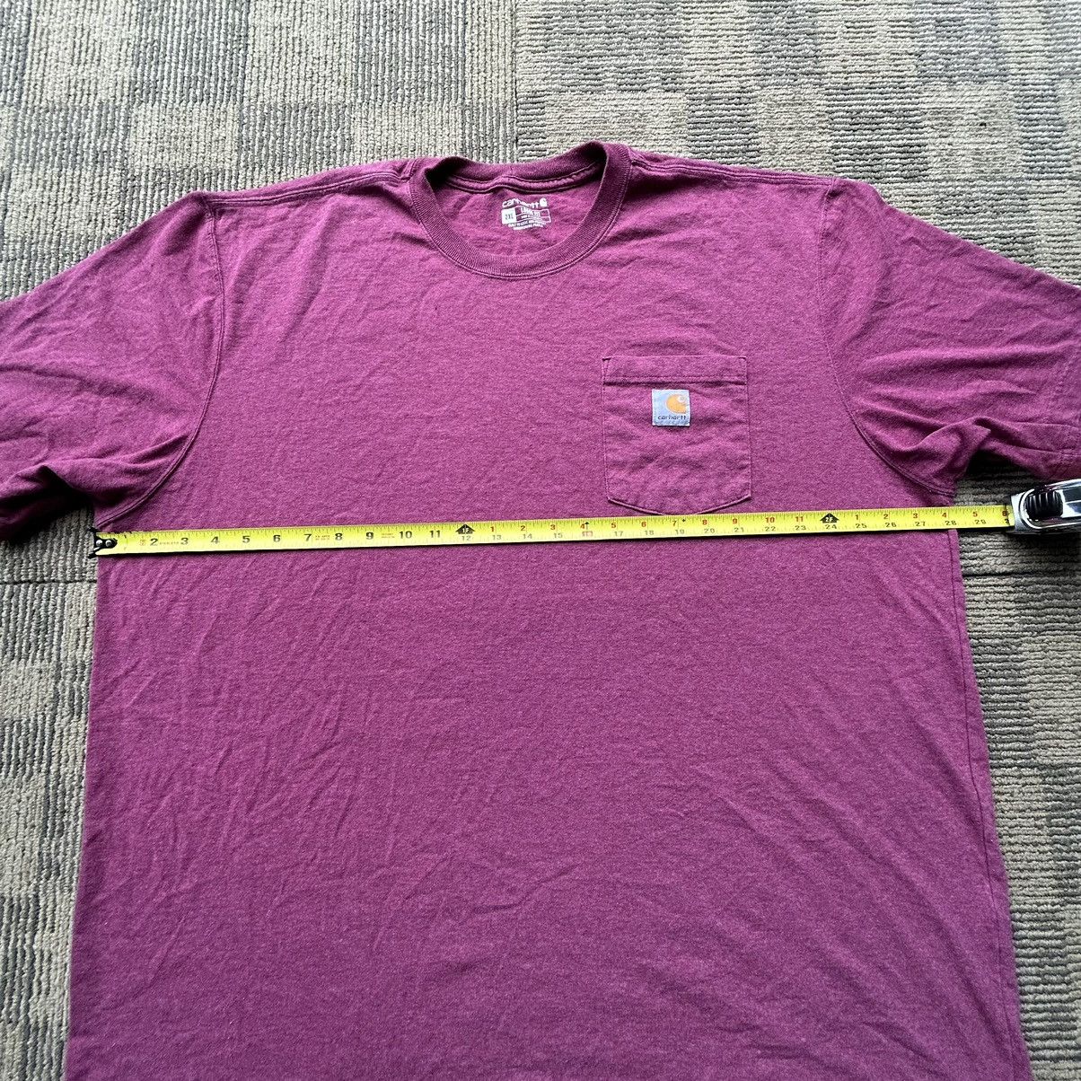 Carhartt Carhartt Loose Fit Burgundy Pocket T-shirt Size US XXL / EU 58 / 5 - 3 Thumbnail