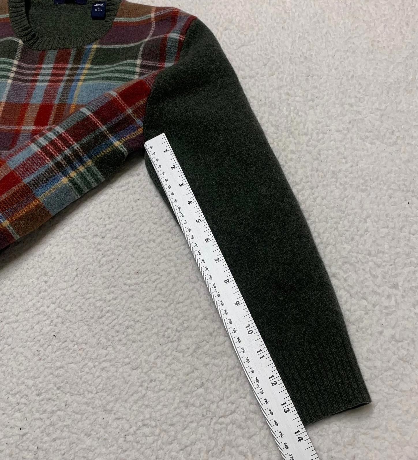 Grant Thomas Grant Thomas Men's Size Large Plaid Wool Sweater Size US L / EU 52-54 / 3 - 11 Thumbnail