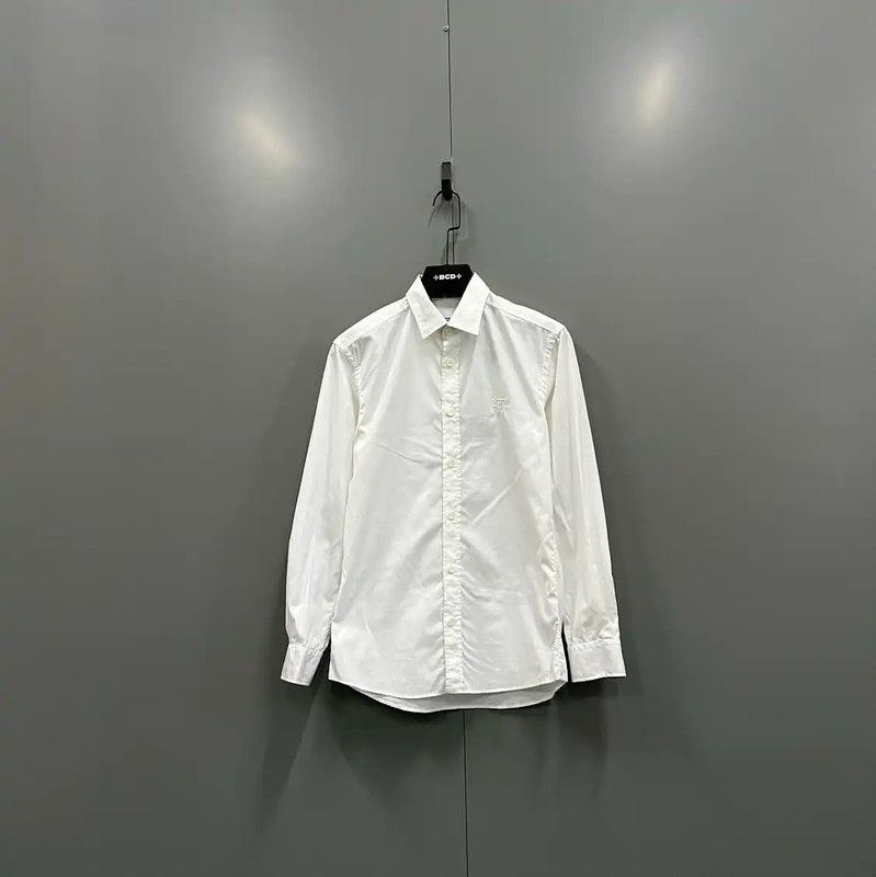 Burberry Burberry White Cotton Long Sleeve Shirt Size XS / US 0-2 / IT 36-38 - 1 Thumbnail